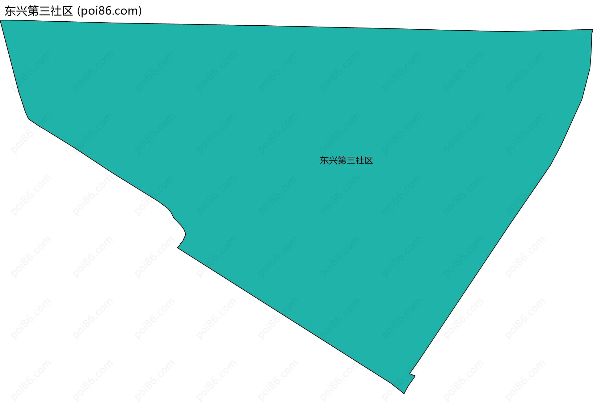 东兴第三社区边界地图