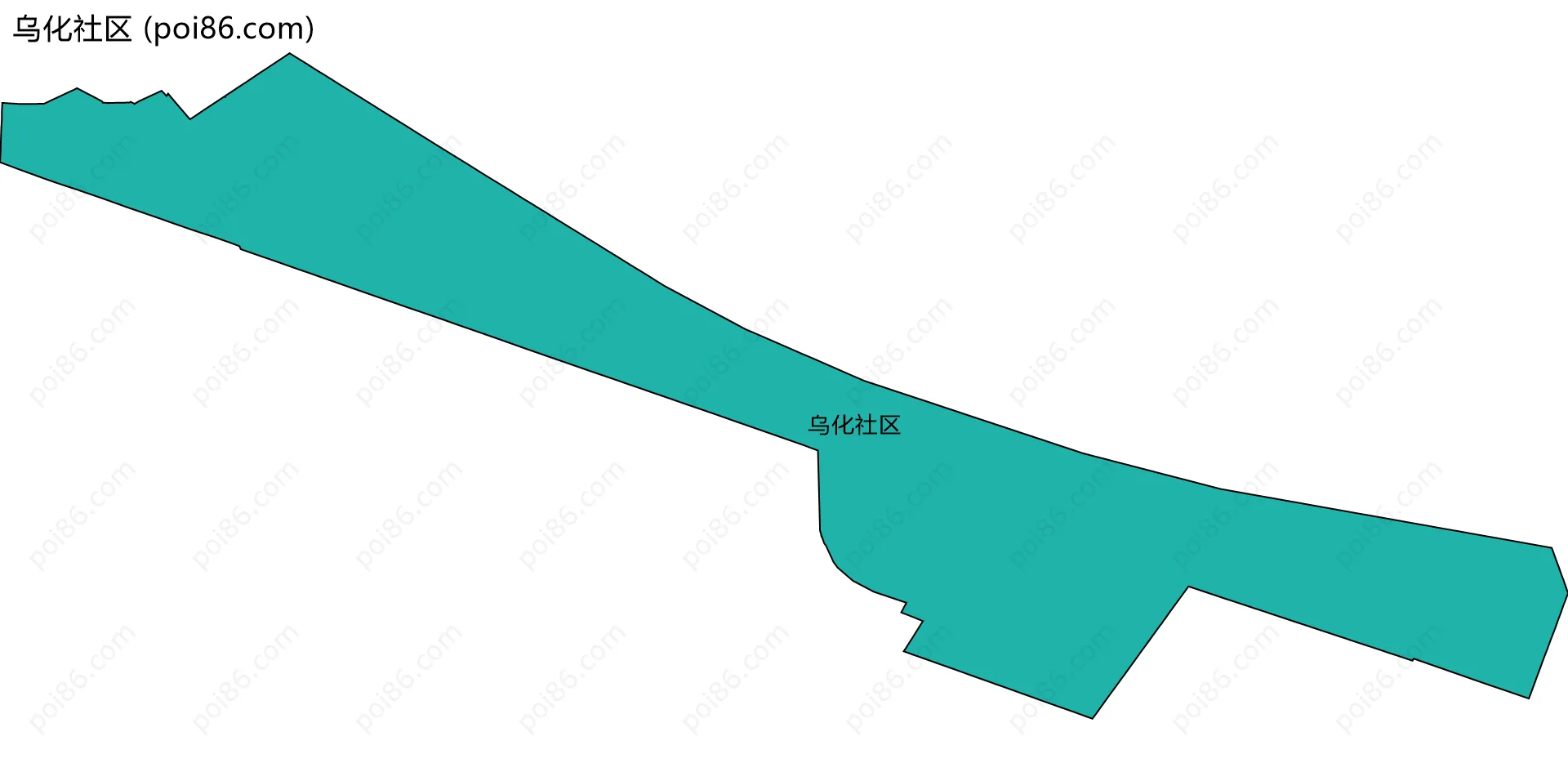 乌化社区边界地图