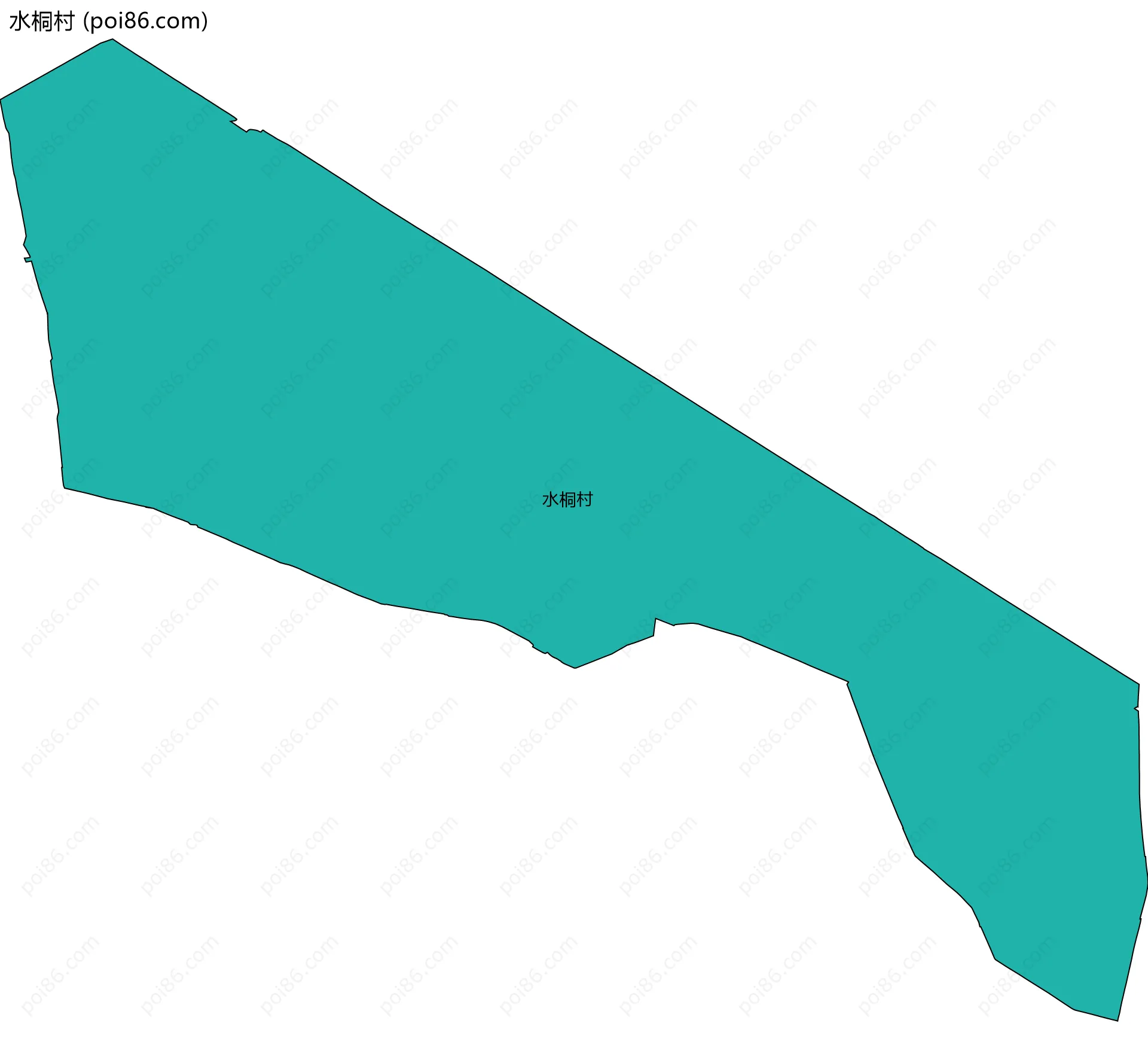 水桐村边界地图