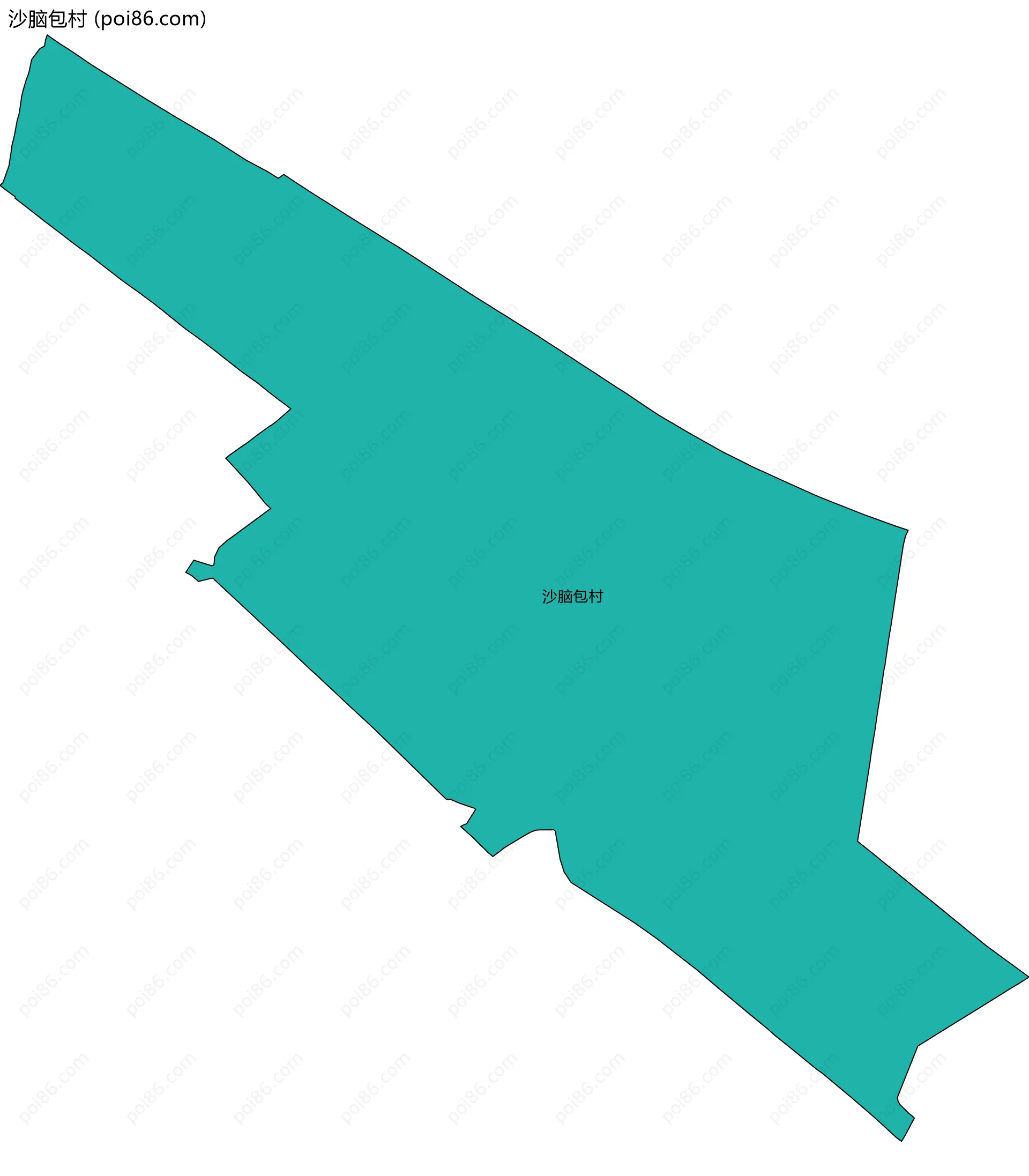 沙脑包村边界地图
