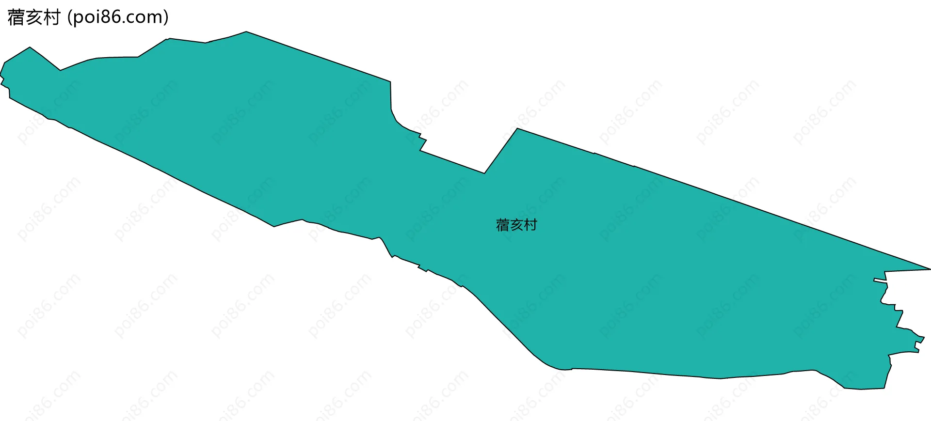 蓿亥村边界地图