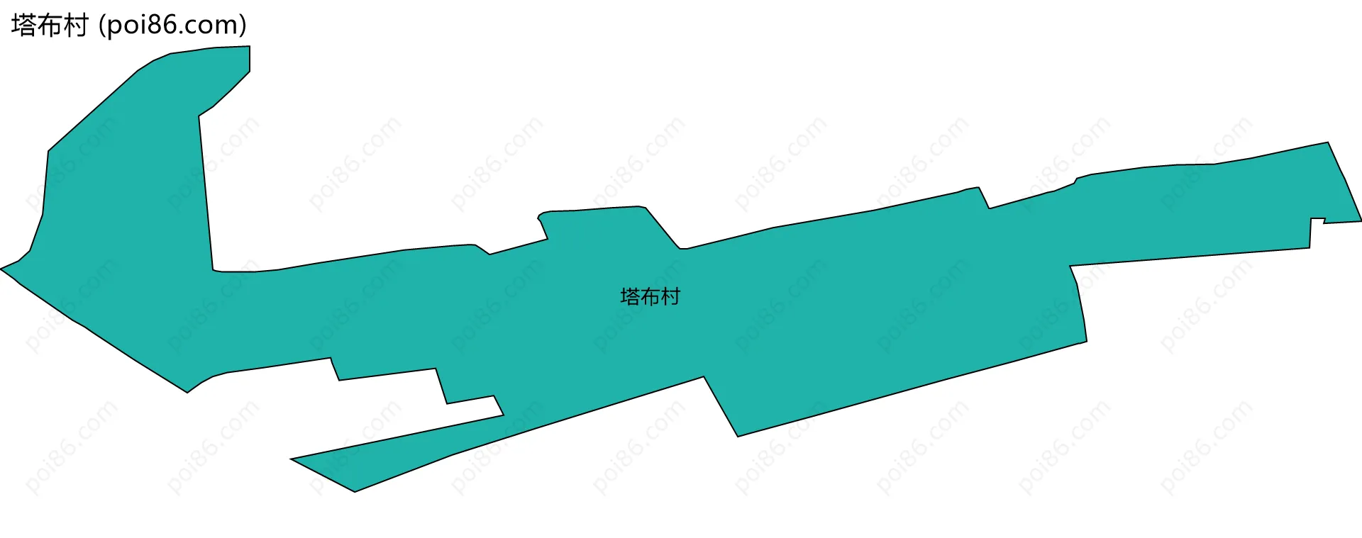 塔布村边界地图