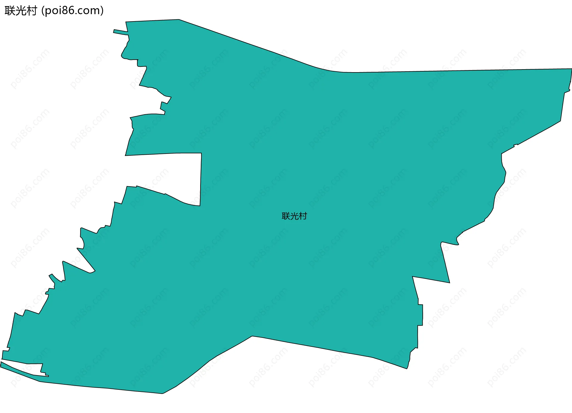 联光村边界地图