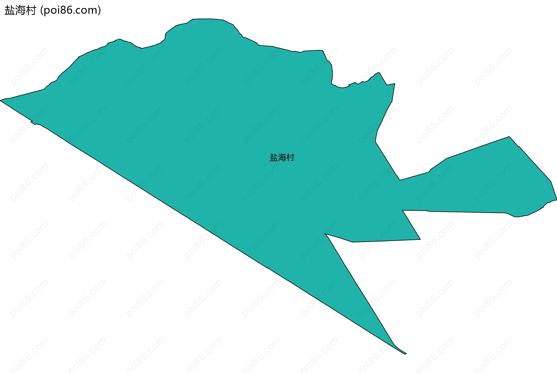盐海村边界地图