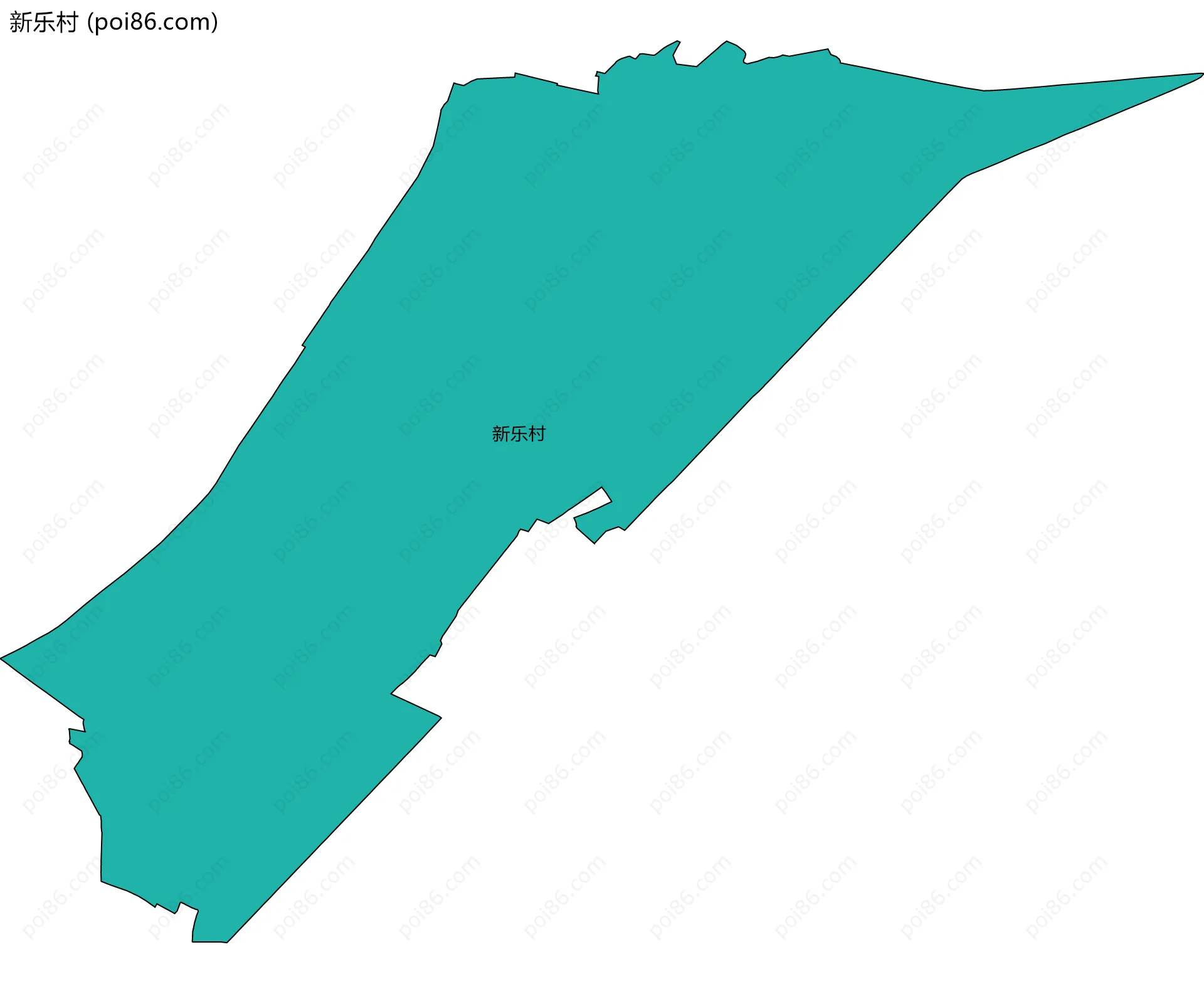 新乐村边界地图