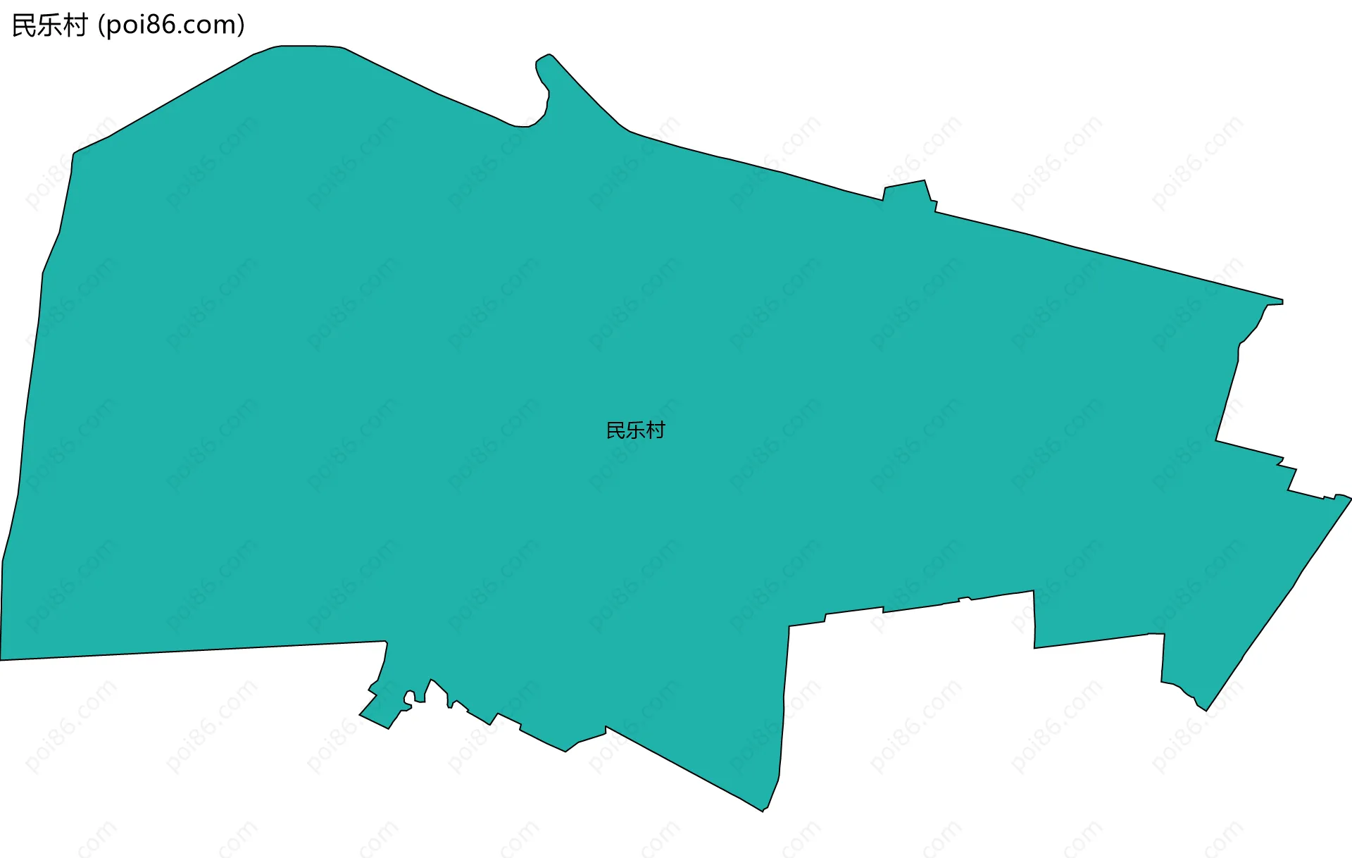 民乐村边界地图