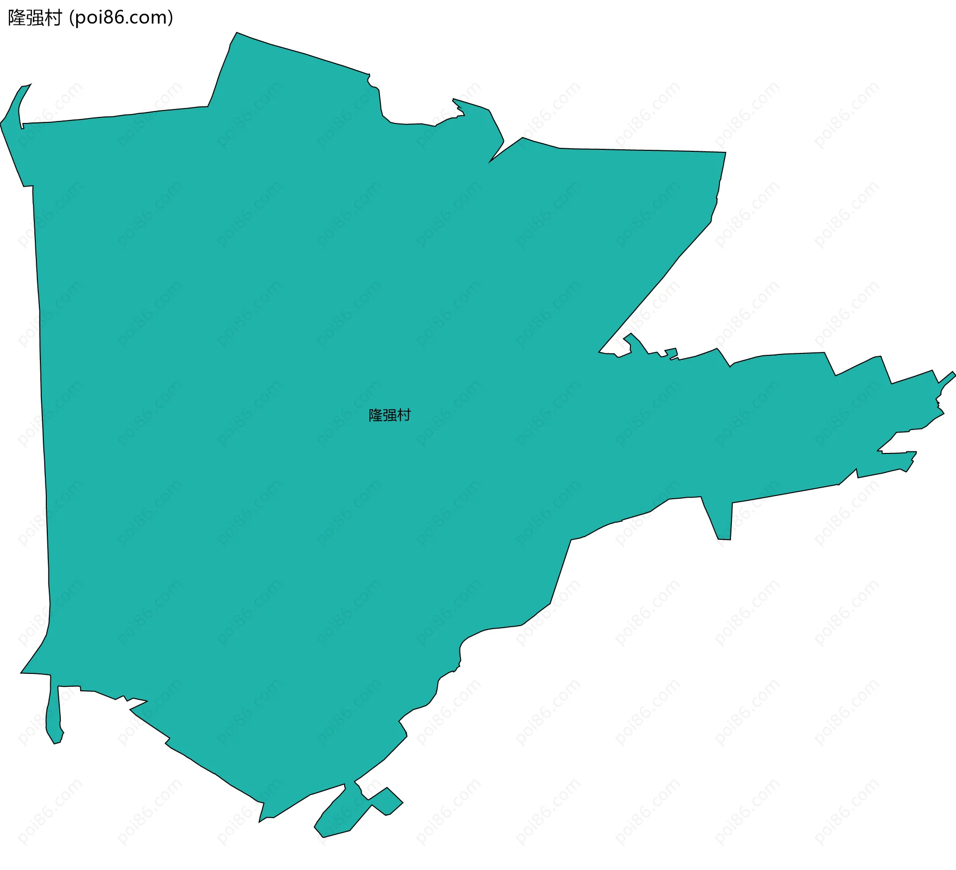 隆强村边界地图