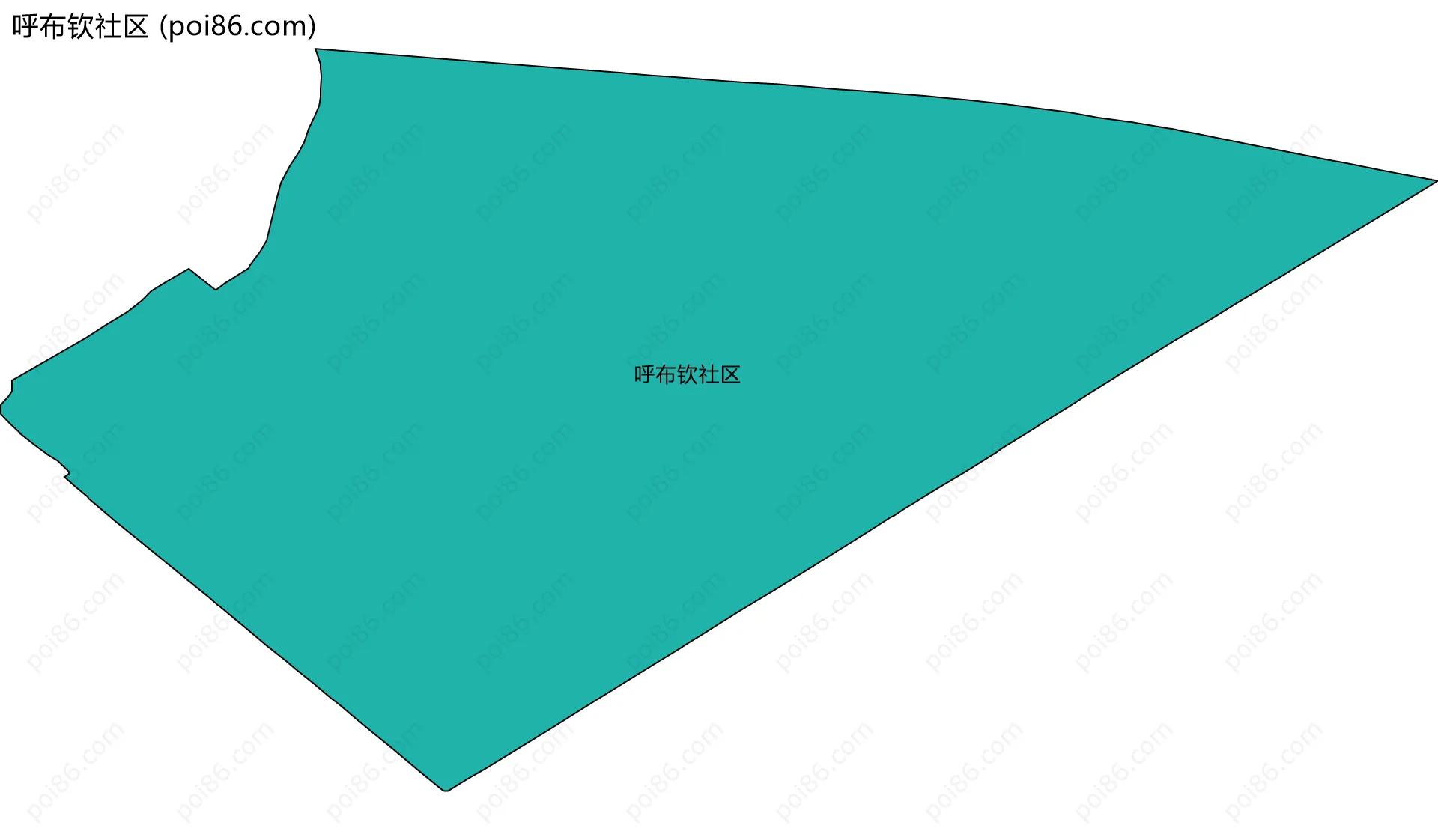 呼布钦社区边界地图