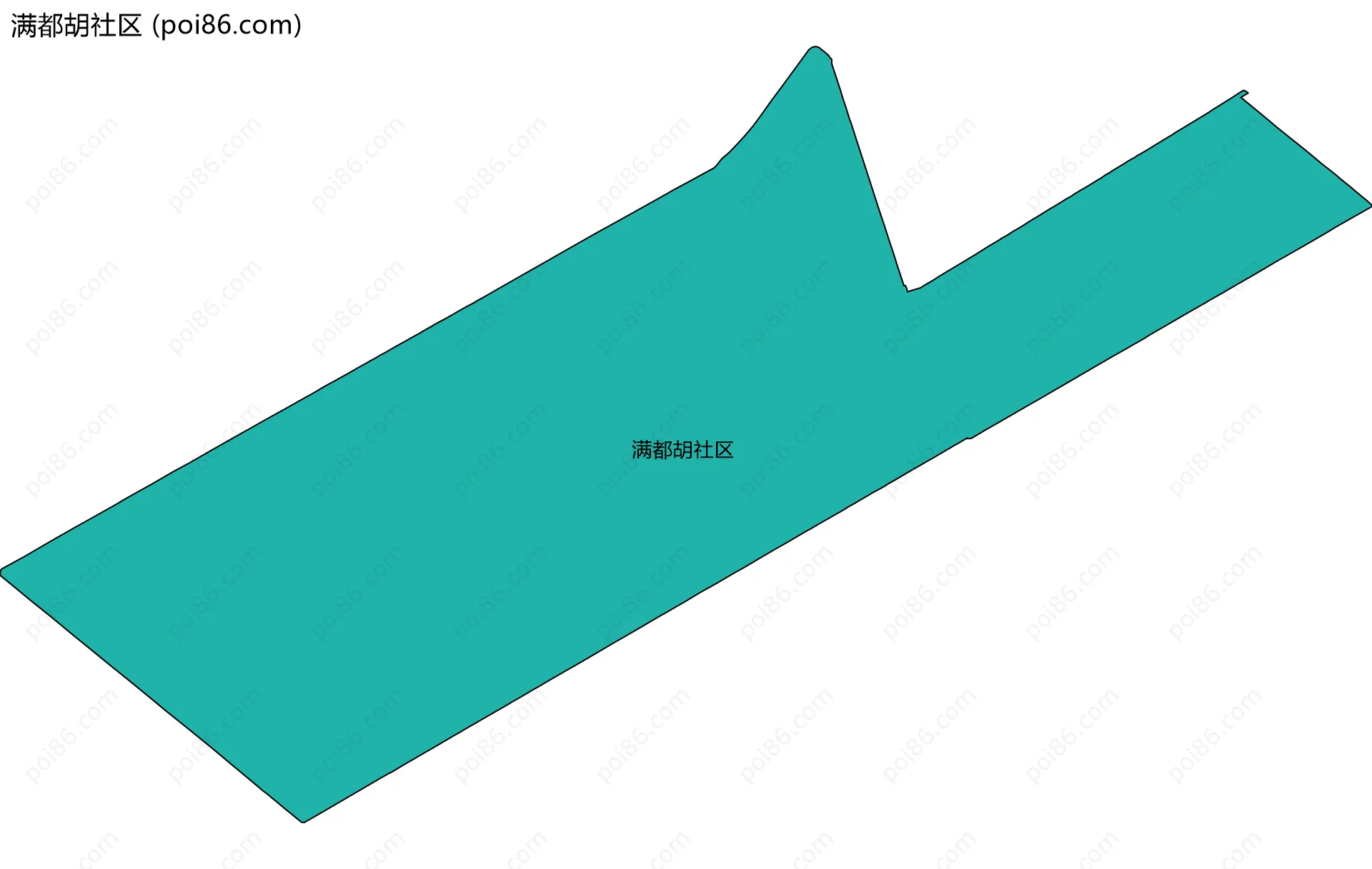 满都胡社区边界地图