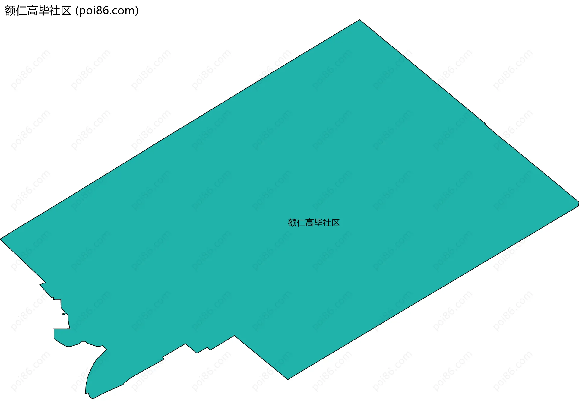 额仁高毕社区边界地图