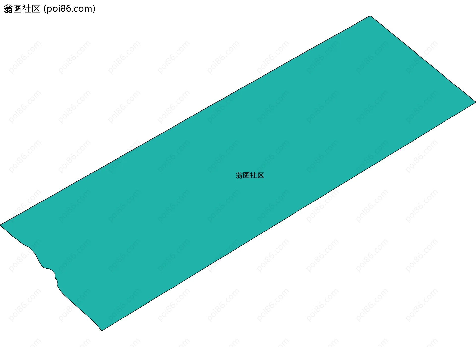 翁图社区边界地图