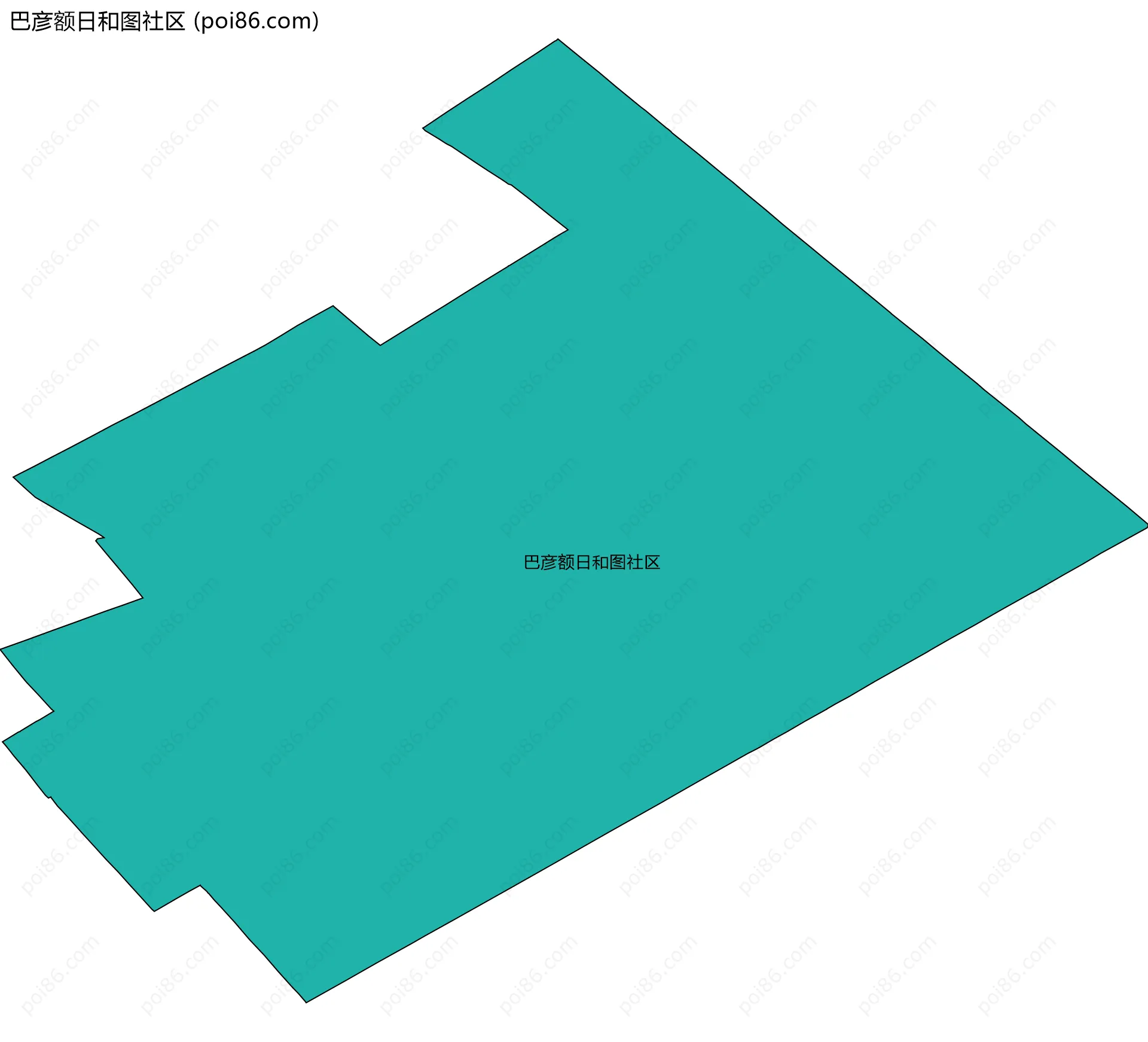 巴彦额日和图社区边界地图