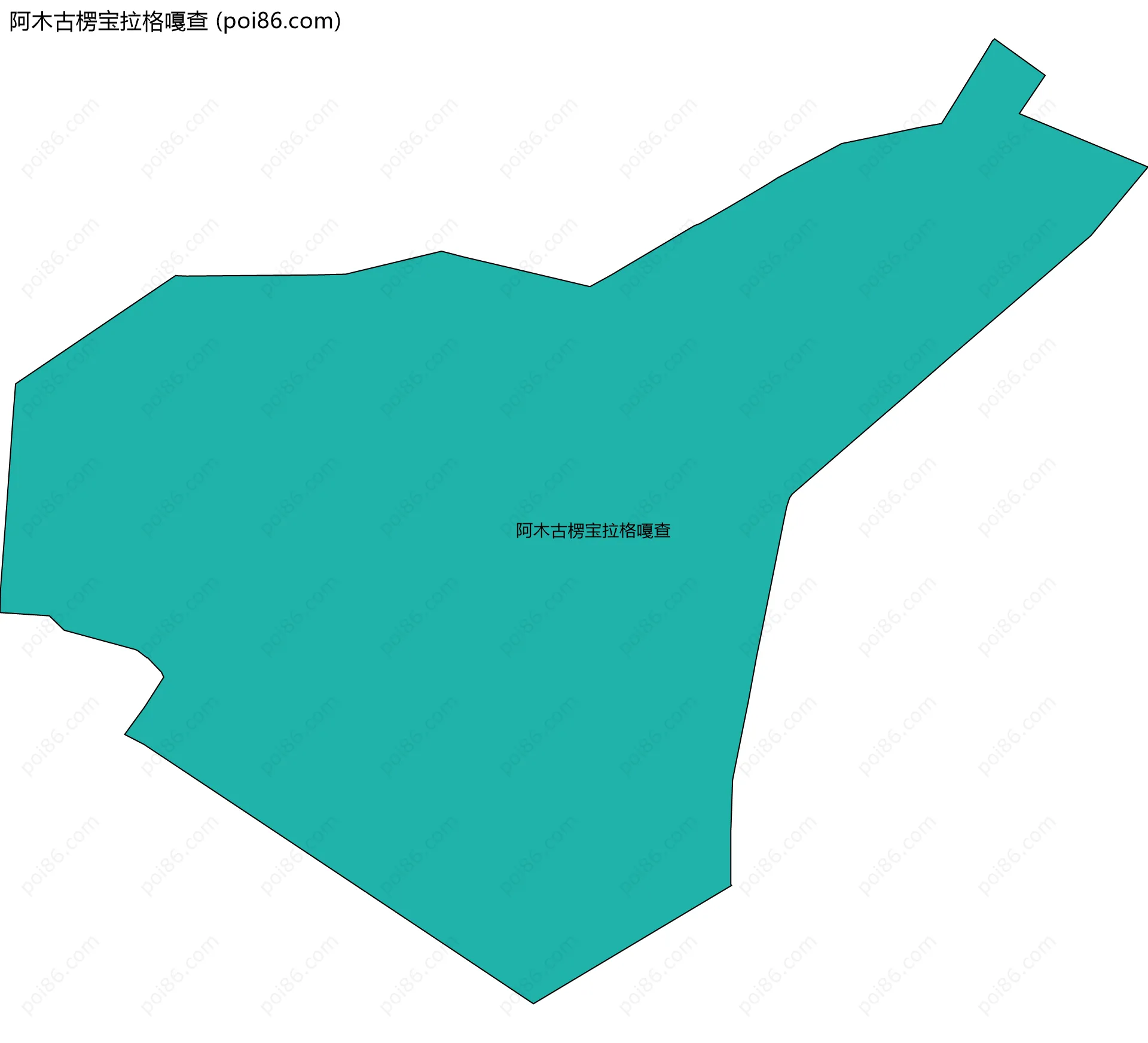 阿木古楞宝拉格嘎查边界地图