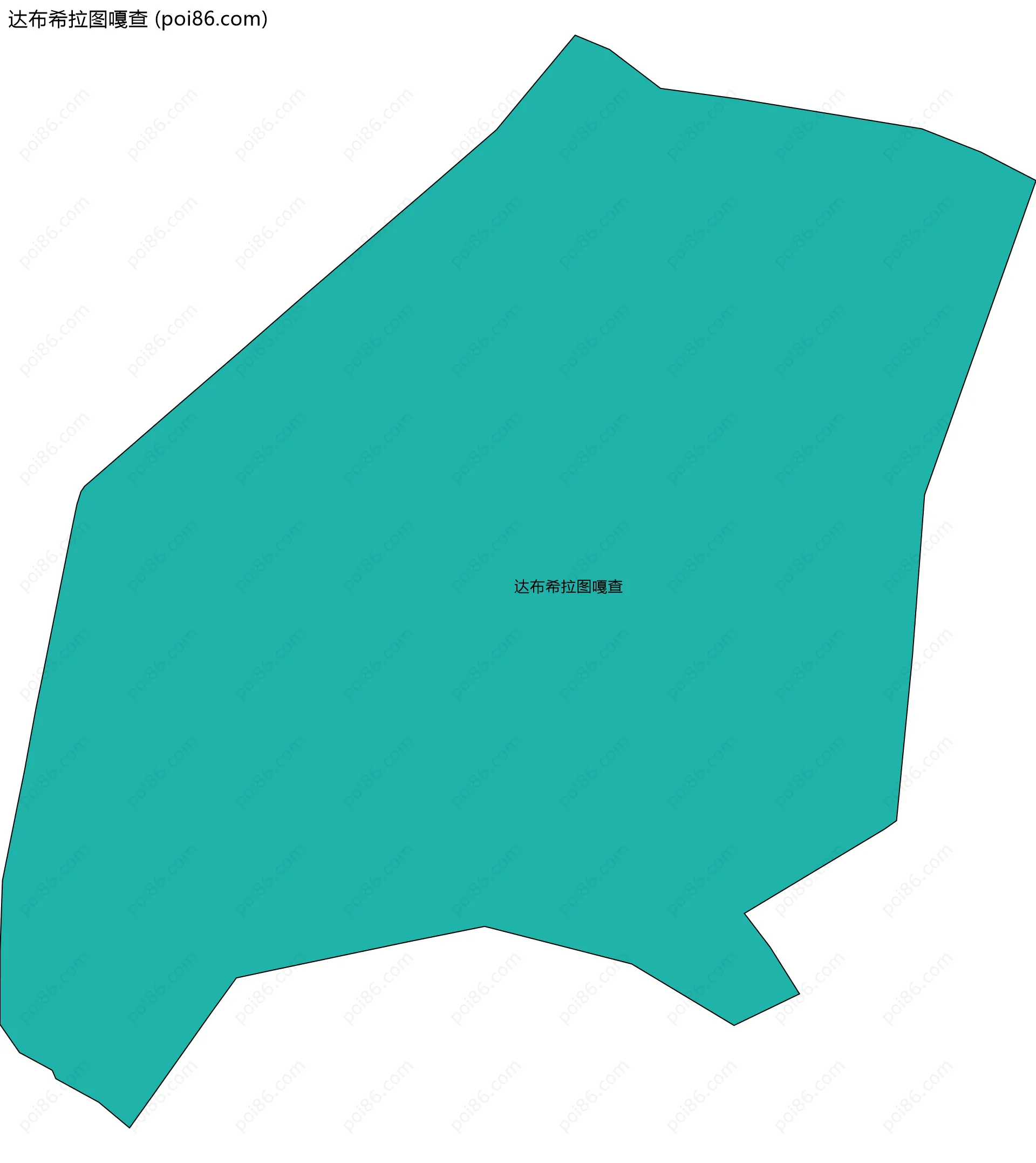 达布希拉图嘎查边界地图