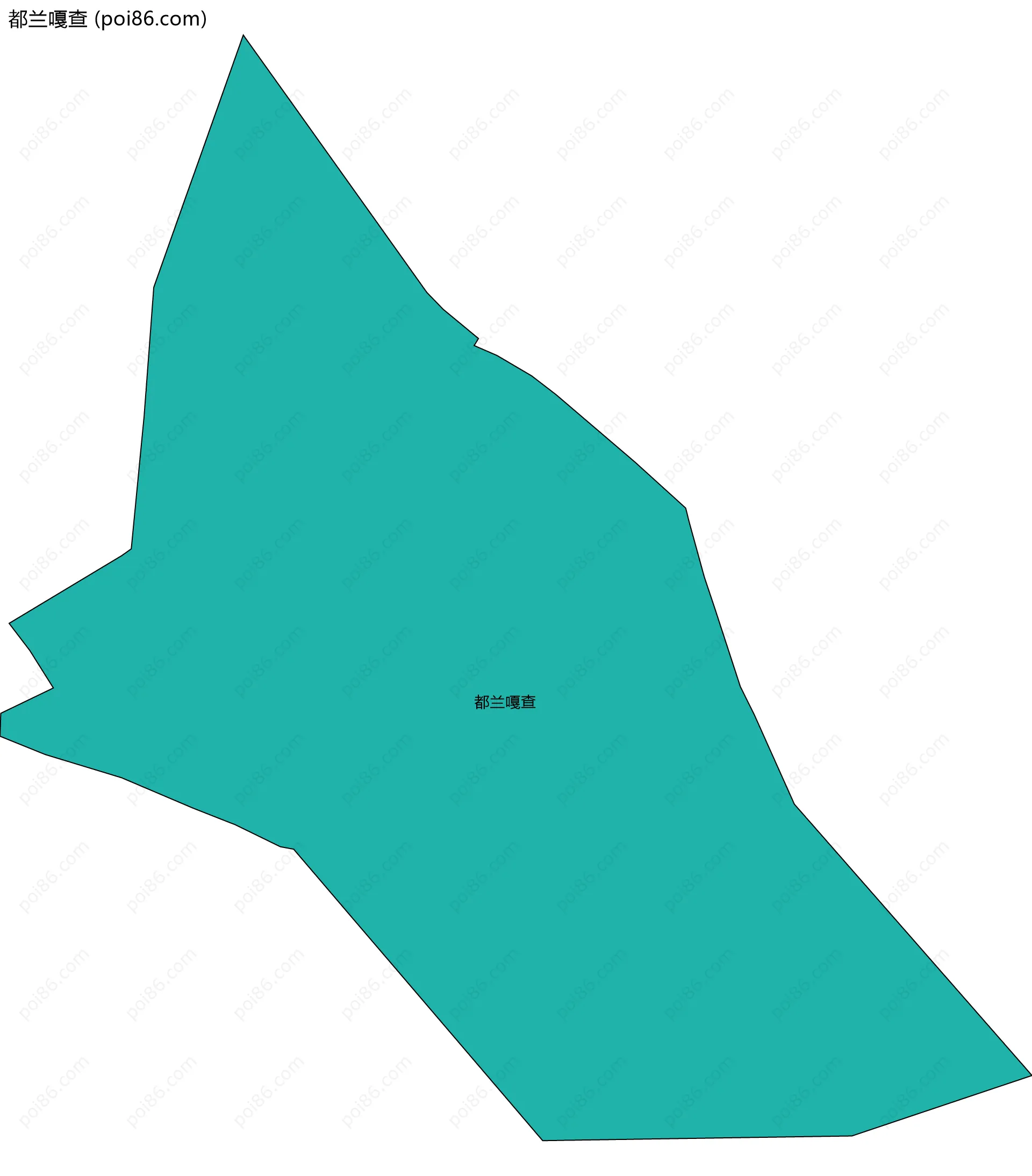 都兰嘎查边界地图