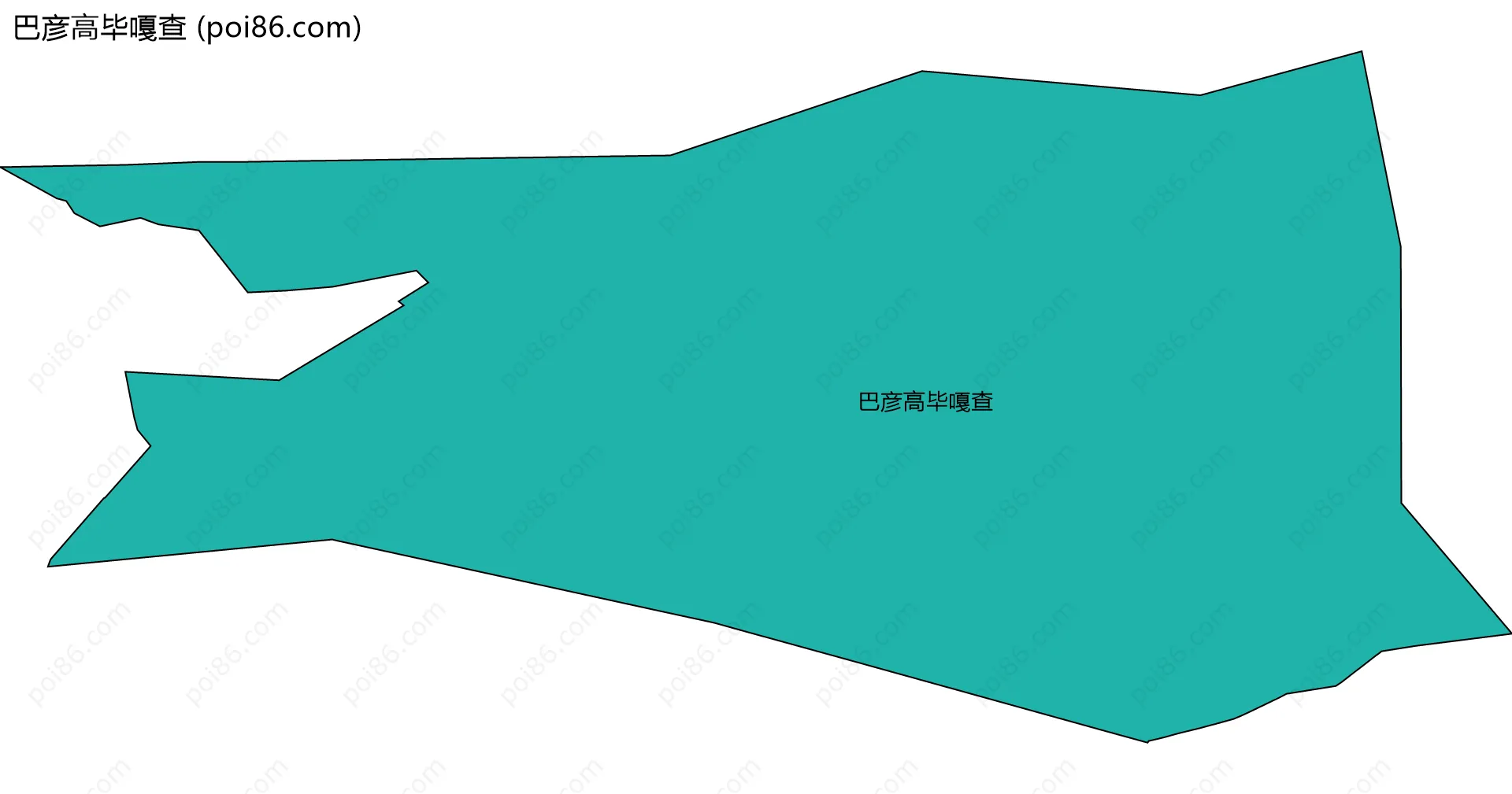 巴彦高毕嘎查边界地图