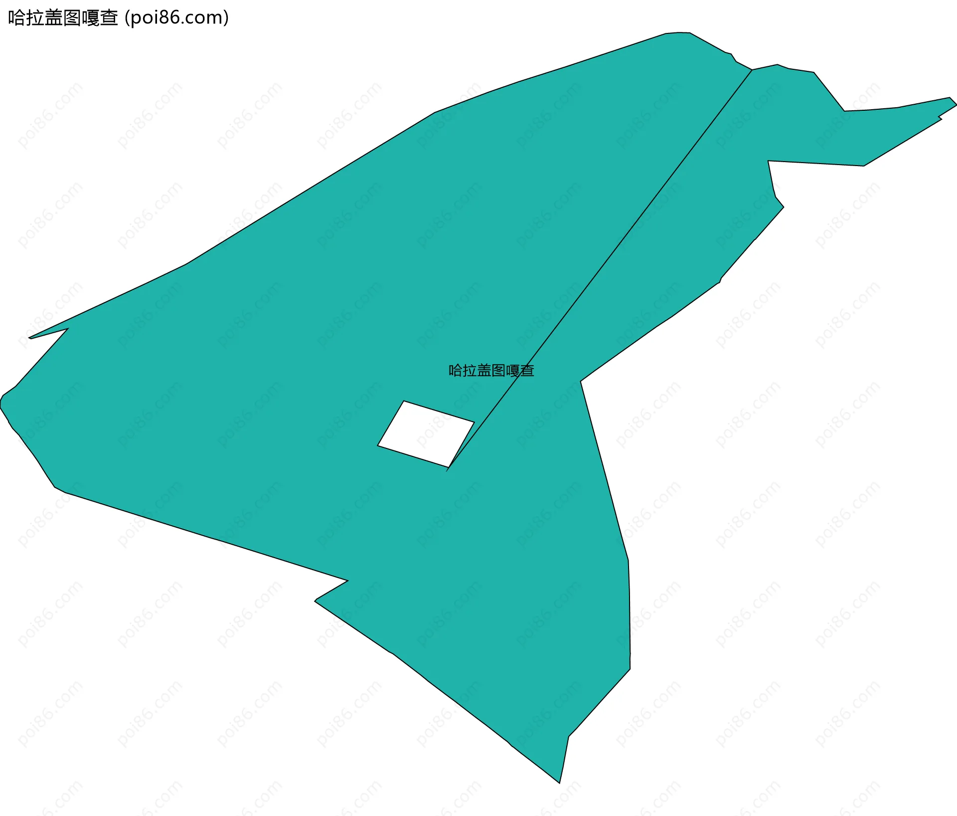 哈拉盖图嘎查边界地图