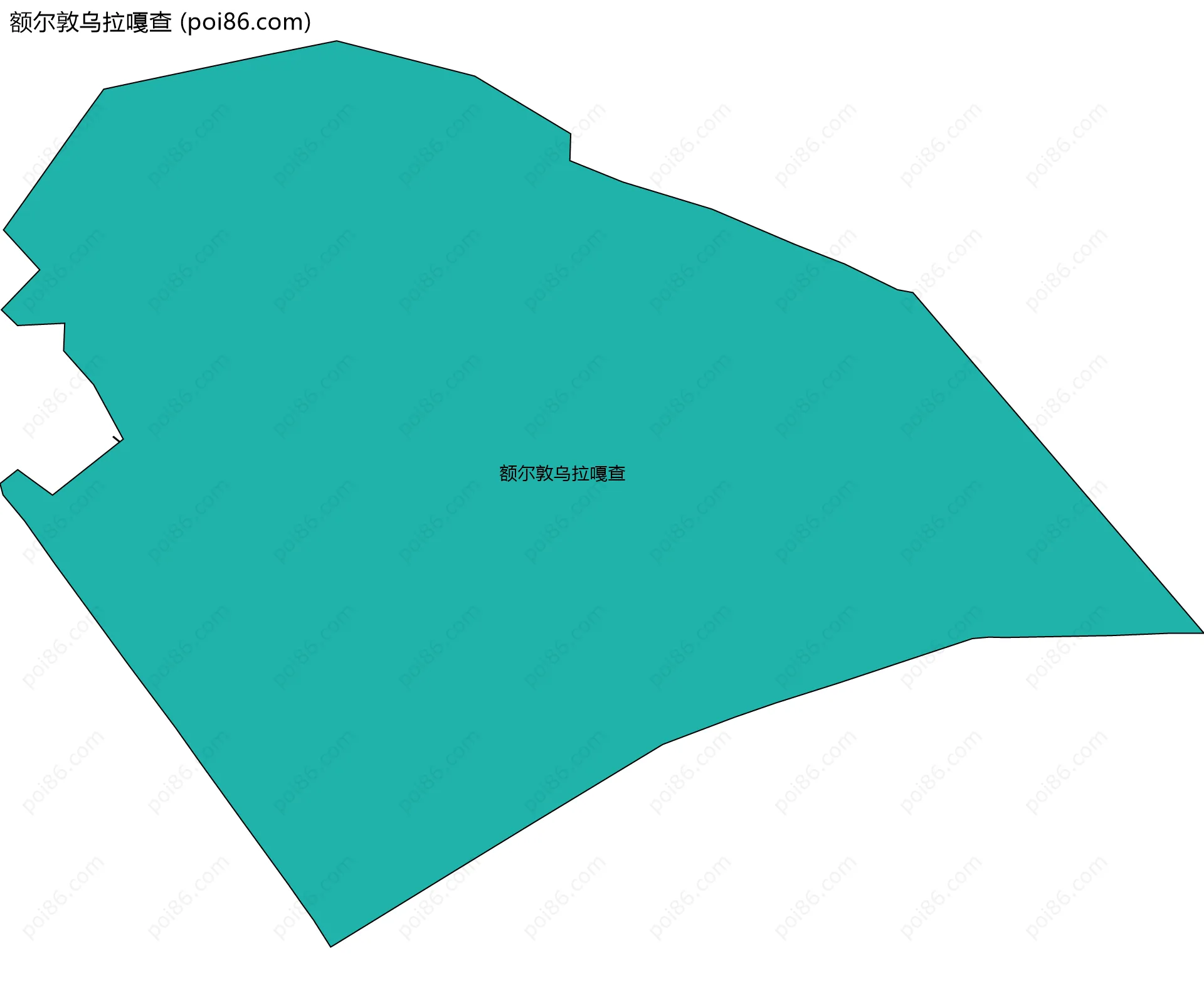 额尔敦乌拉嘎查边界地图