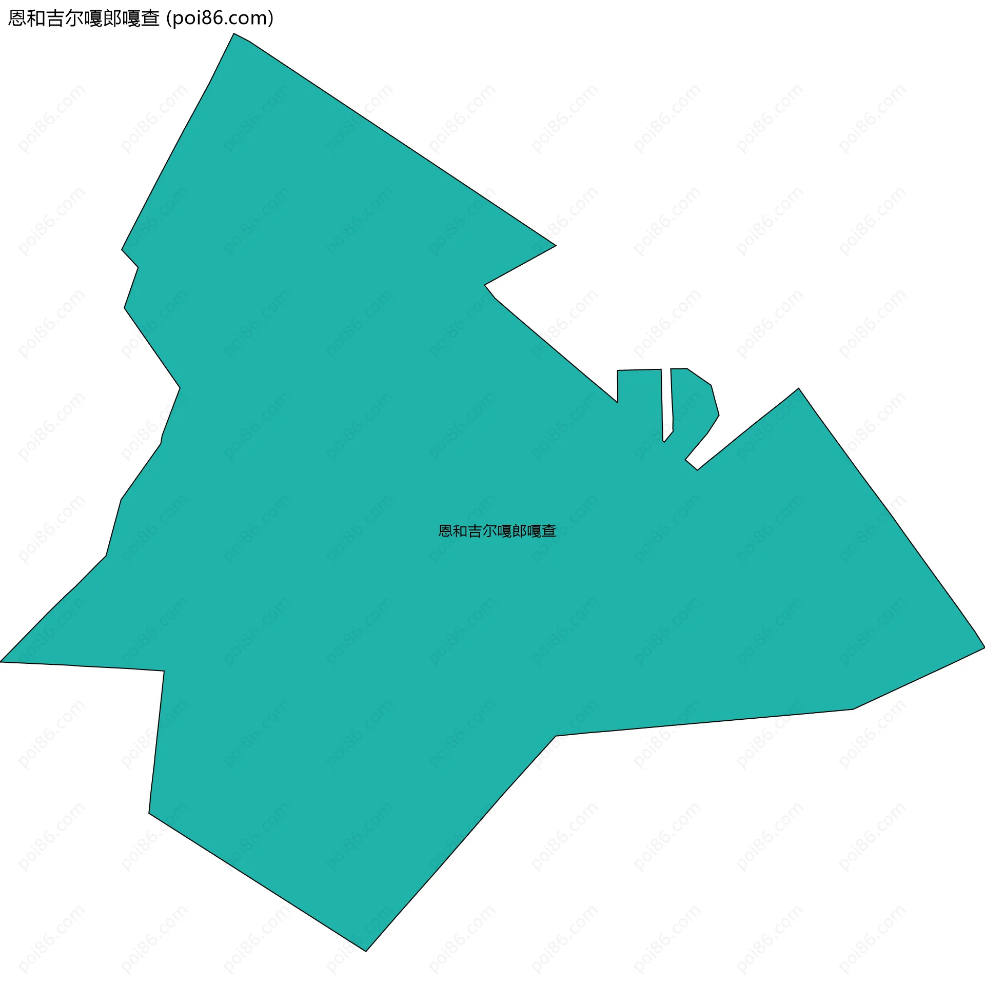 恩和吉尔嘎郎嘎查边界地图