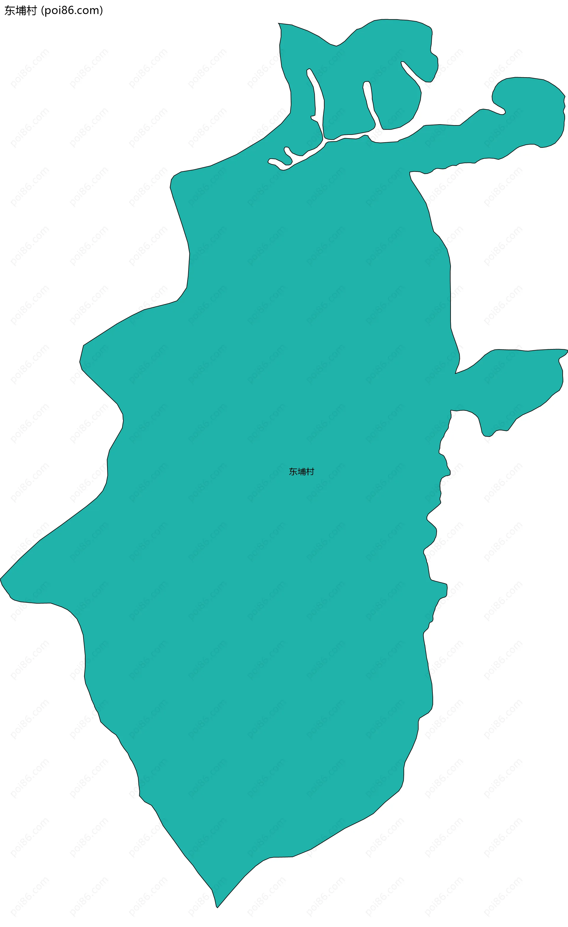 东埔村边界地图