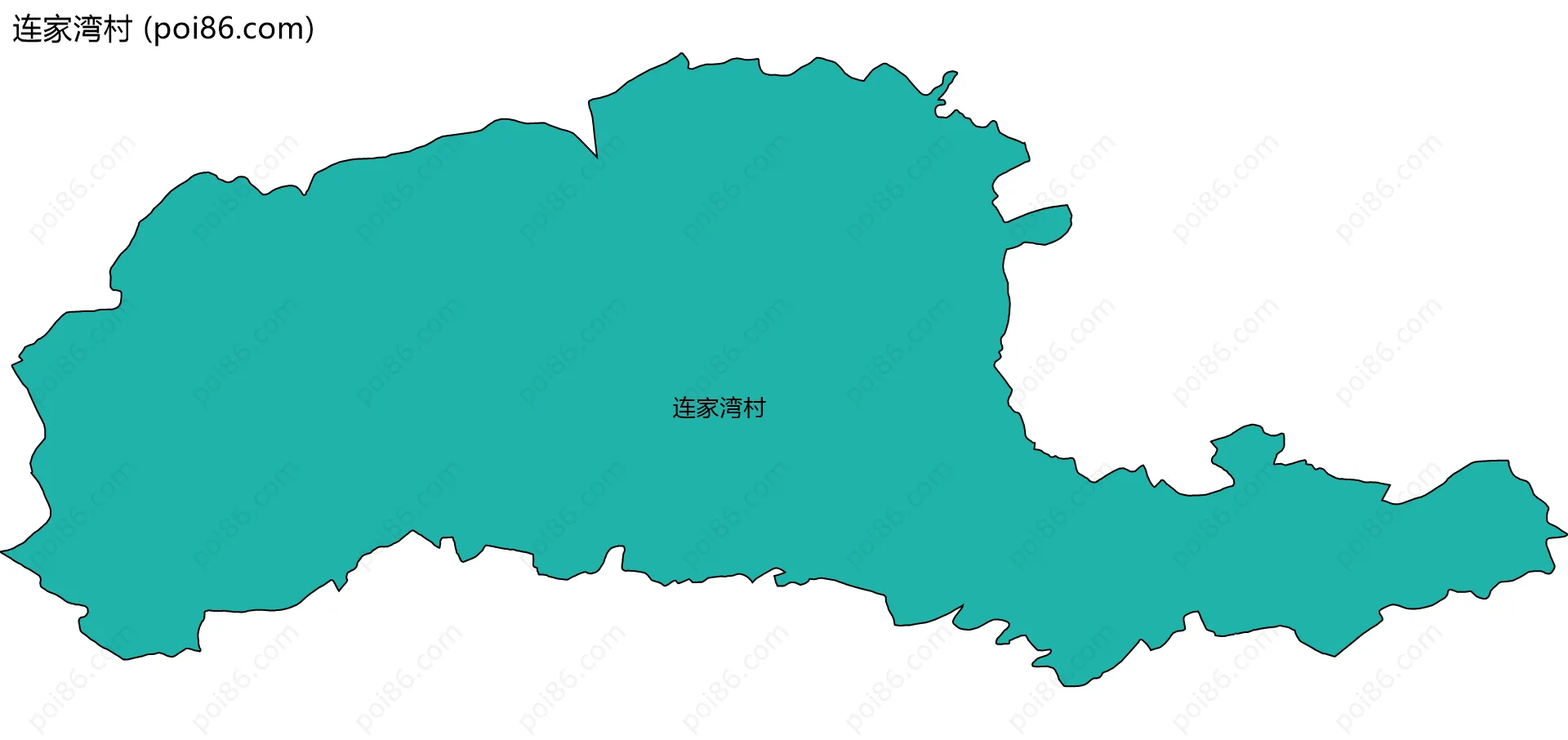 连家湾村边界地图