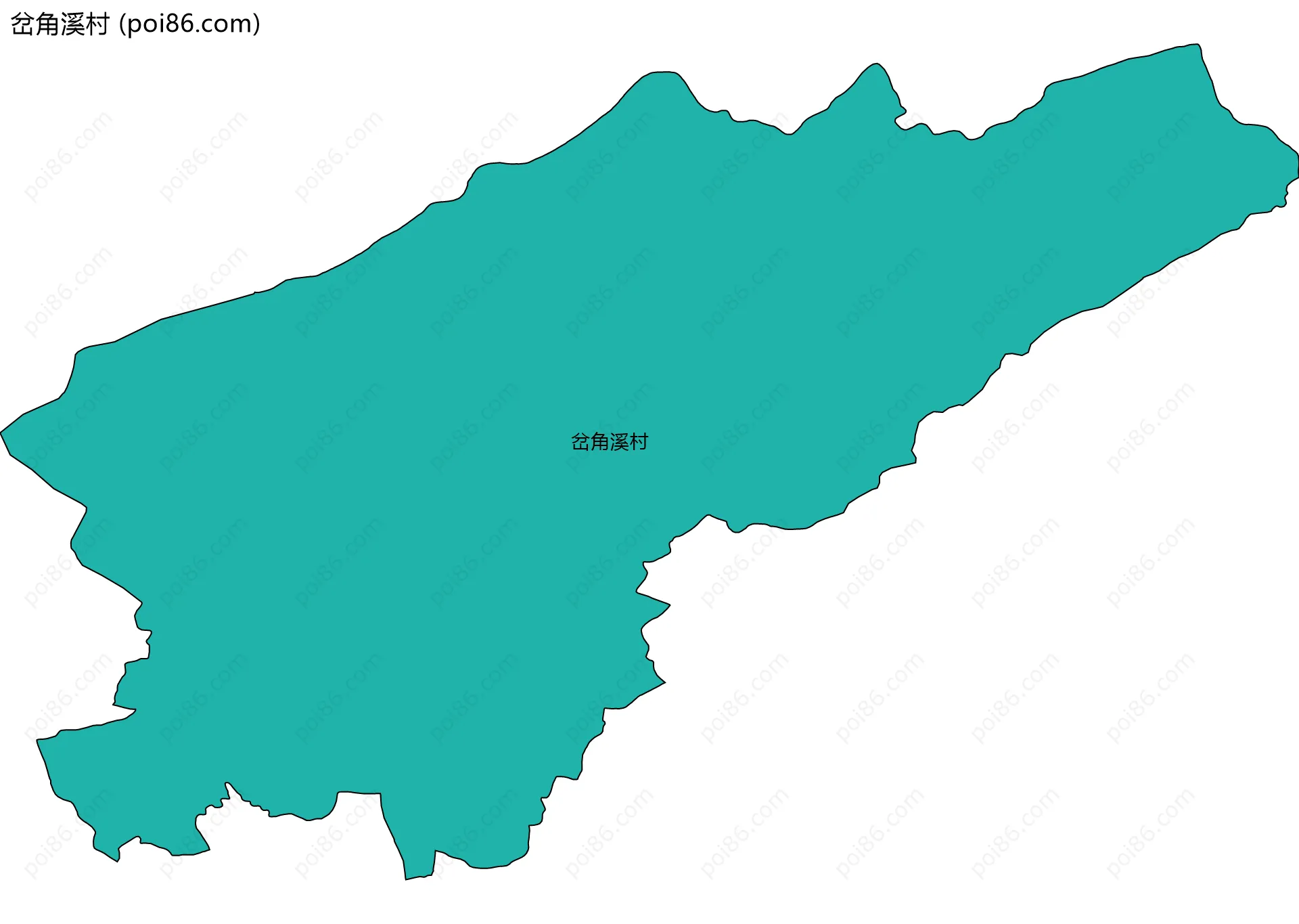 岔角溪村边界地图