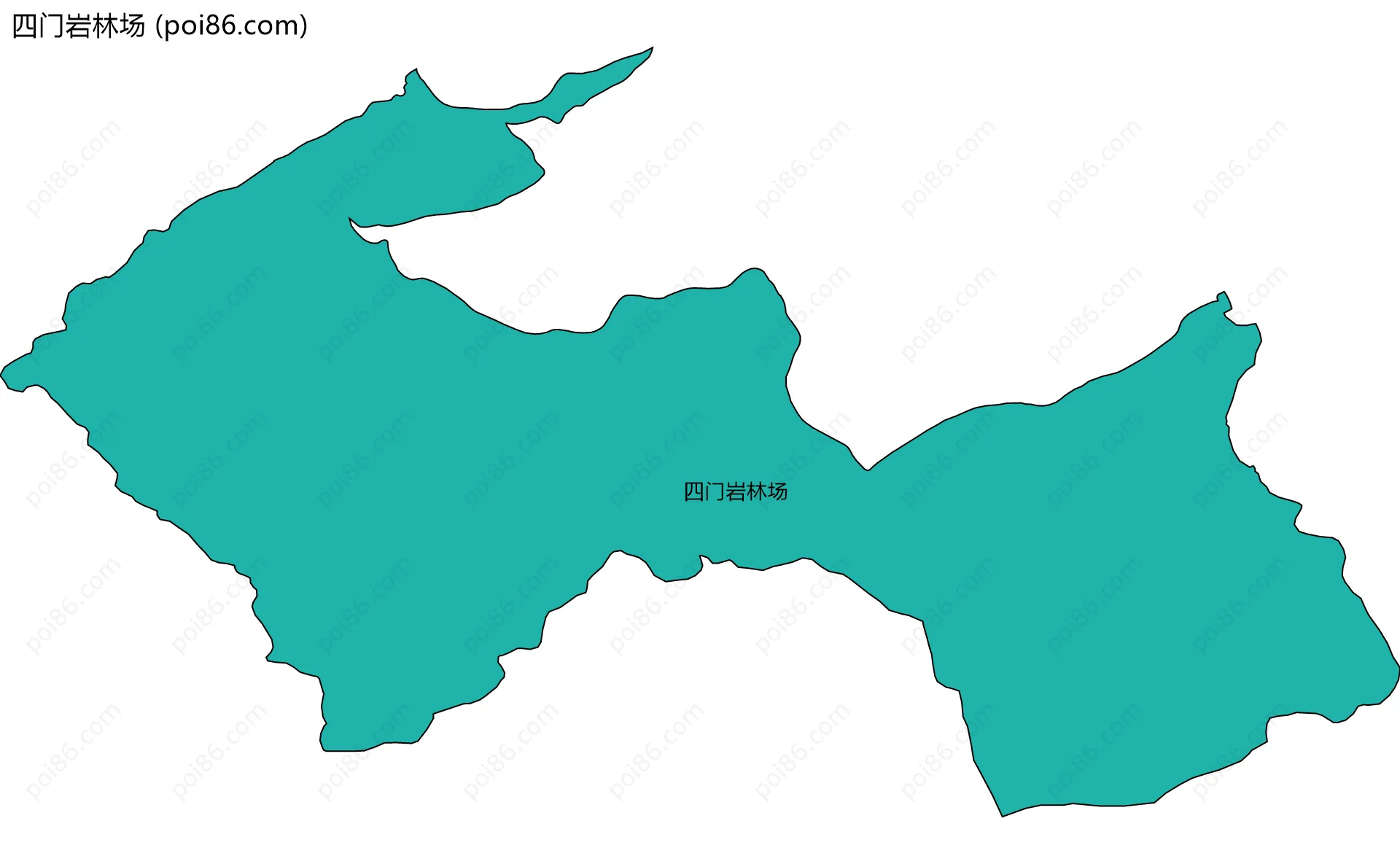 四门岩林场边界地图