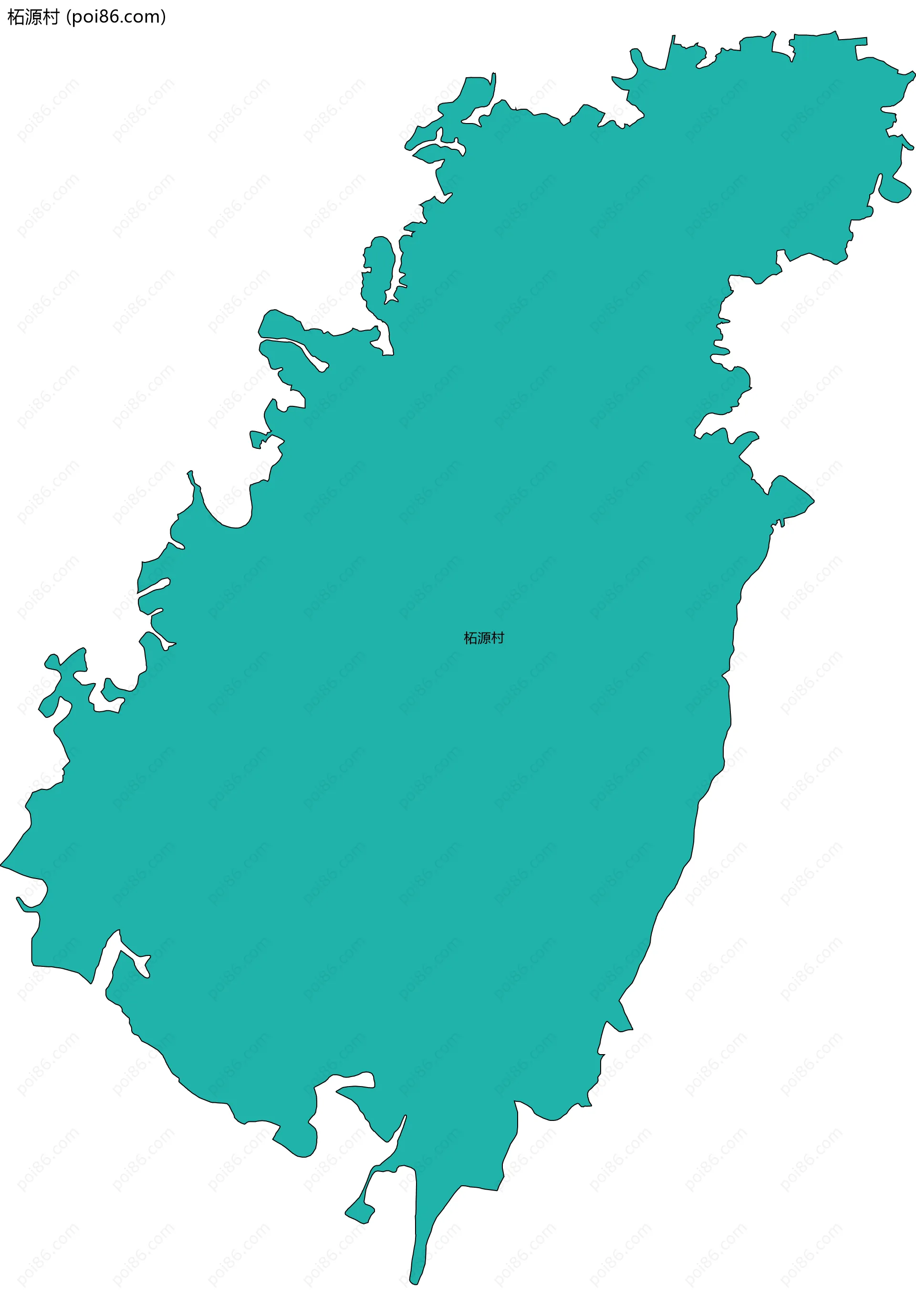 柘源村边界地图