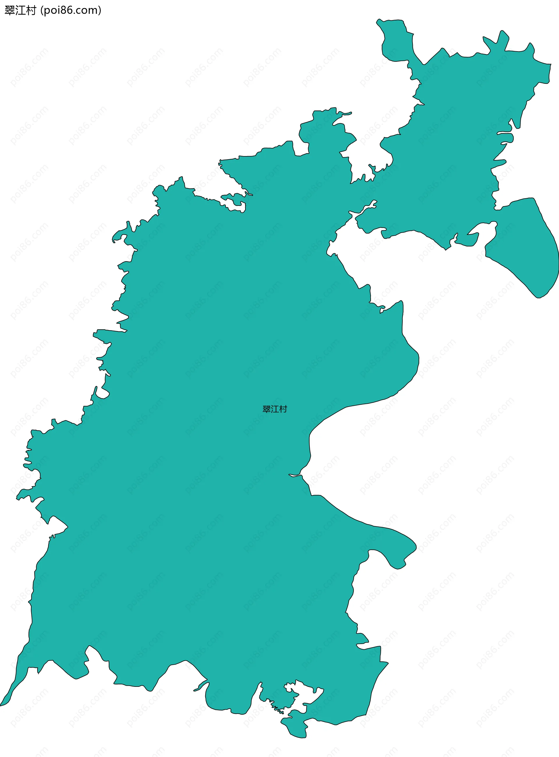 翠江村边界地图