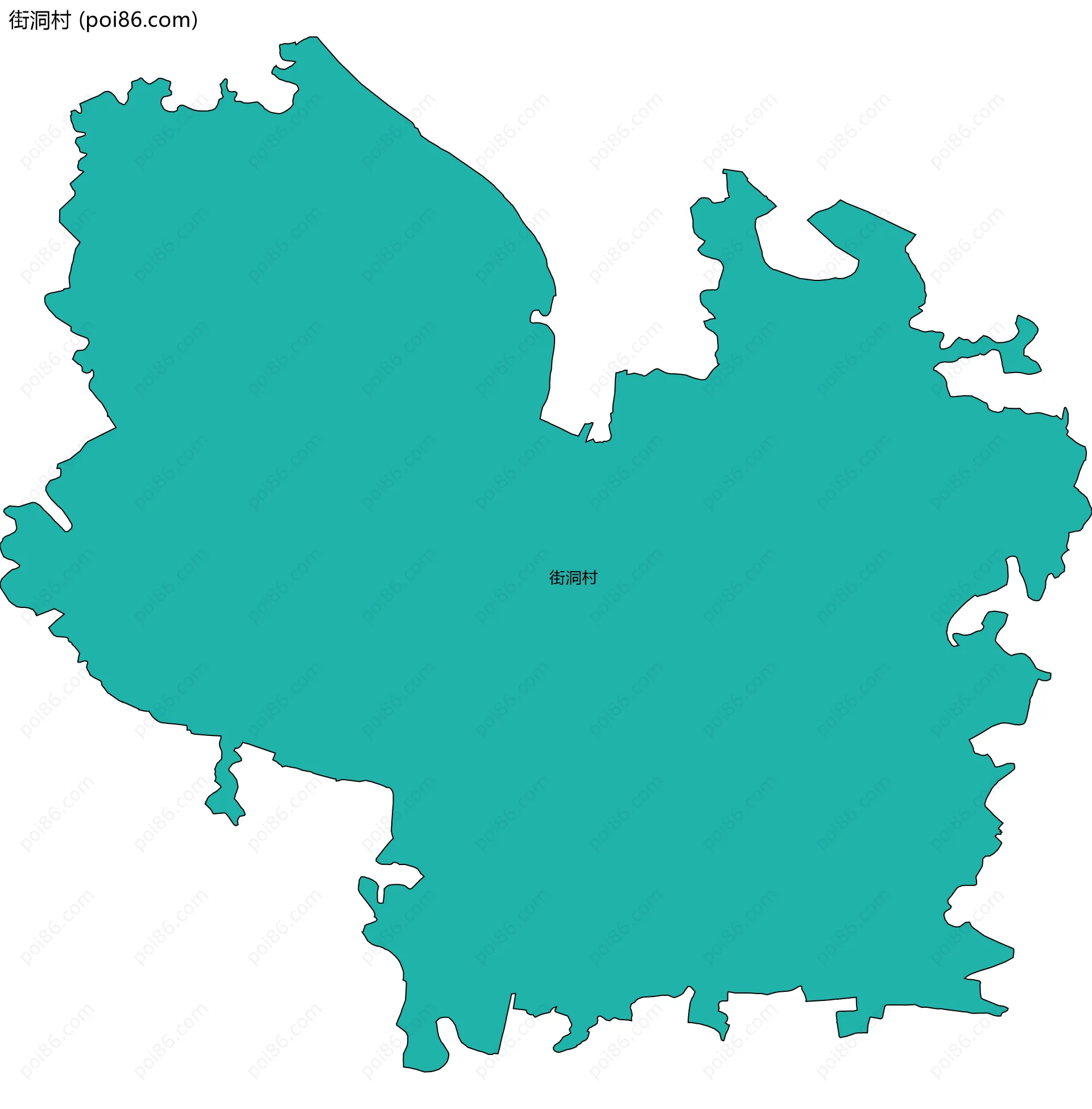 街洞村边界地图