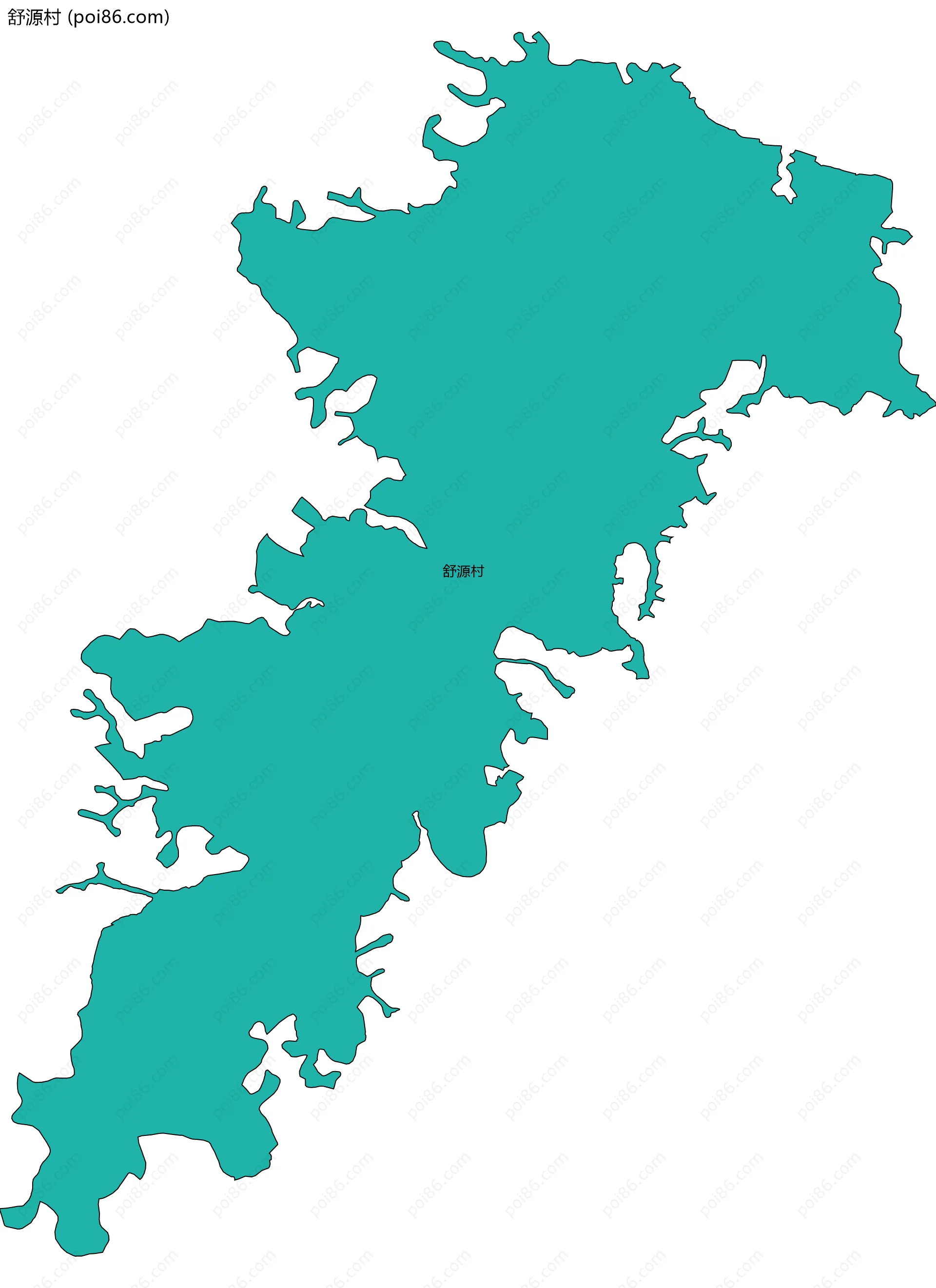 舒源村边界地图