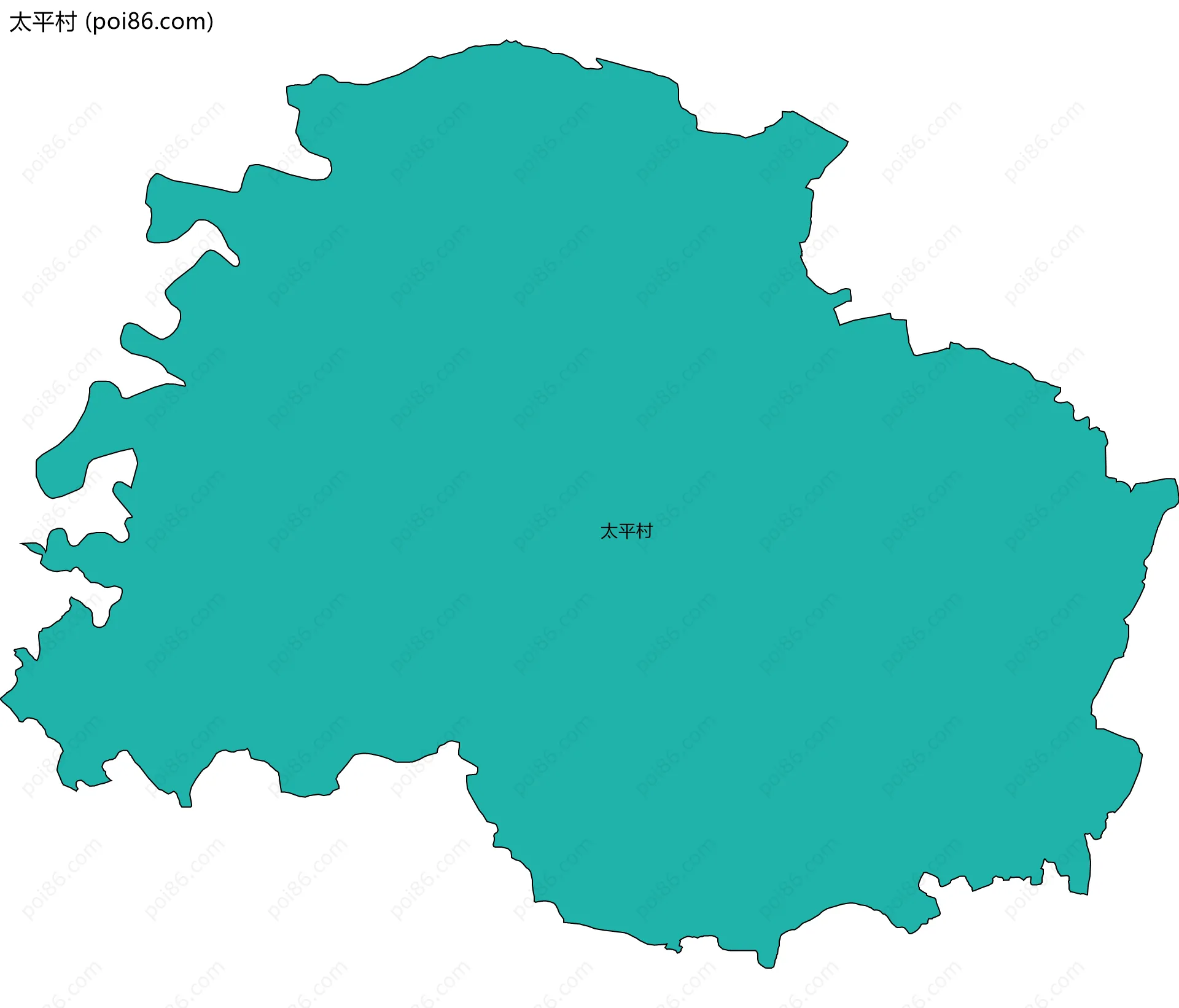 太平村边界地图