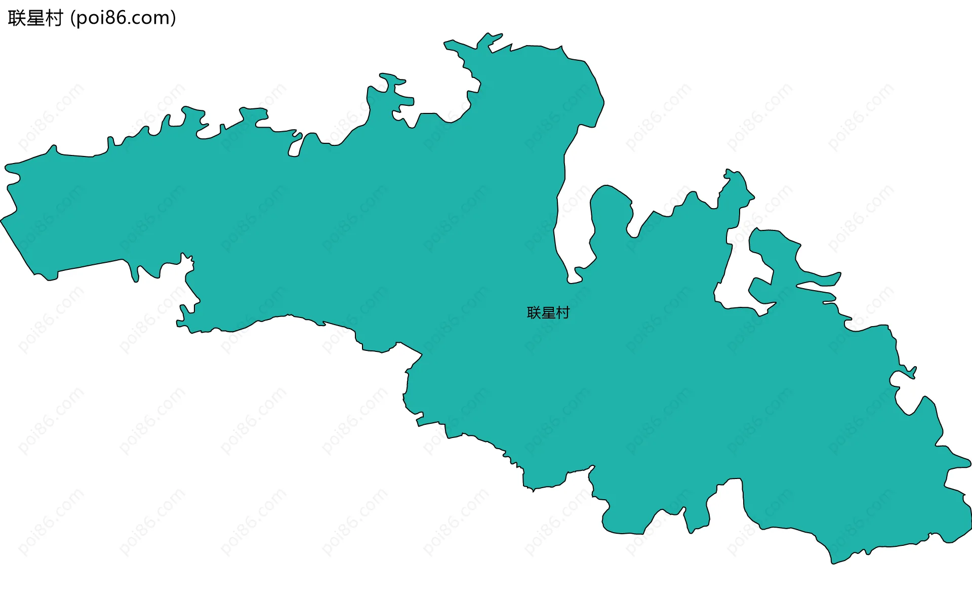 联星村边界地图