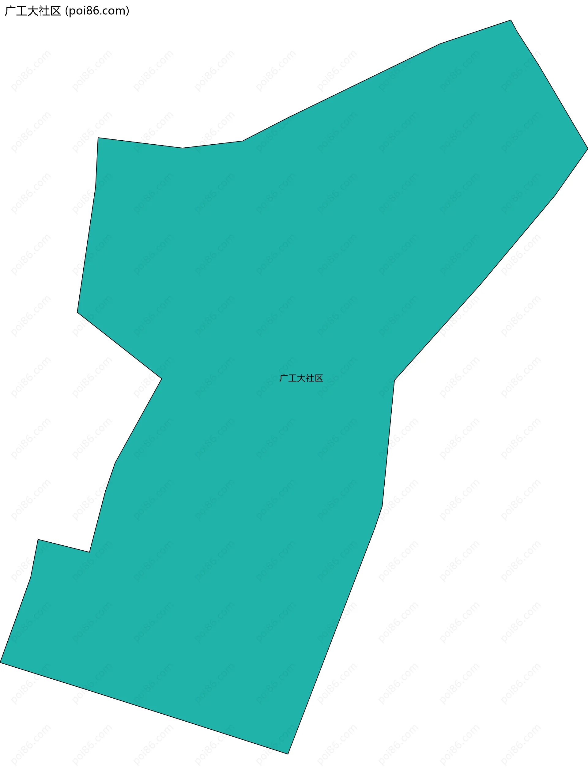 广工大社区边界地图