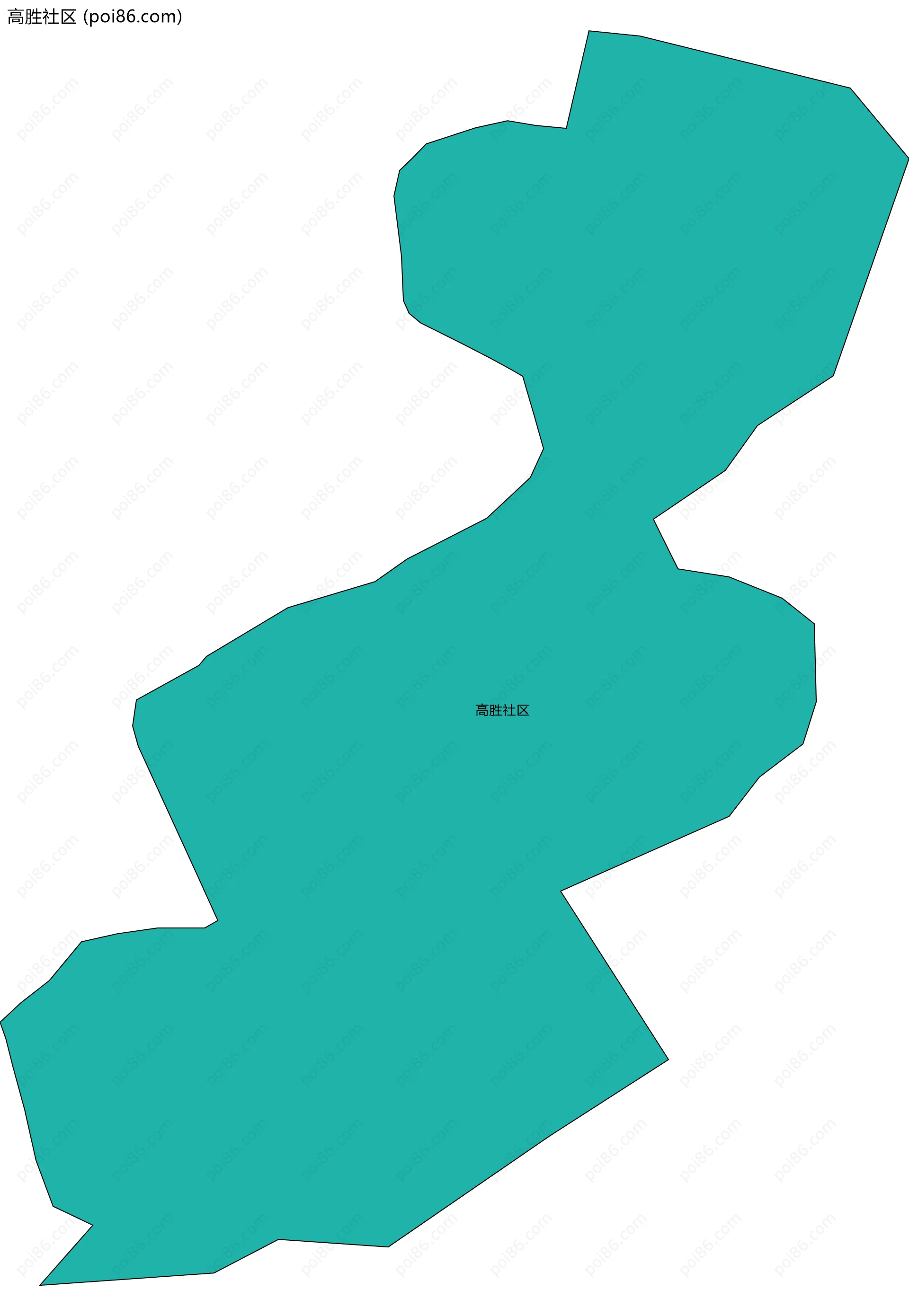 高胜社区边界地图