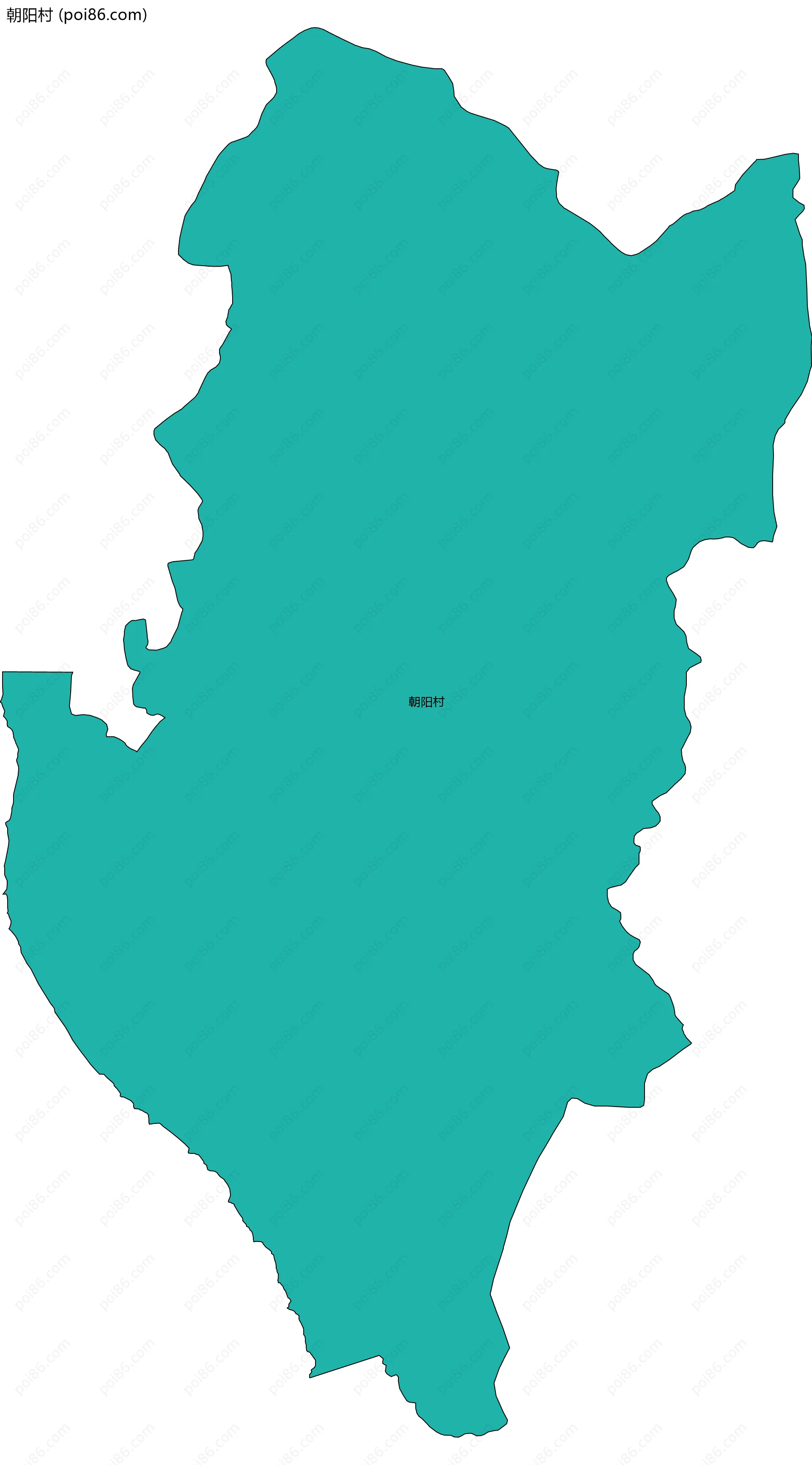 朝阳村边界地图