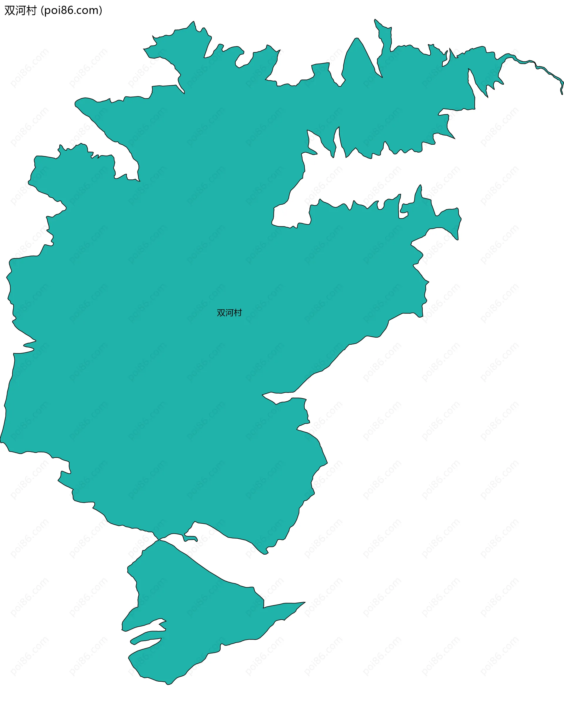 双河村边界地图