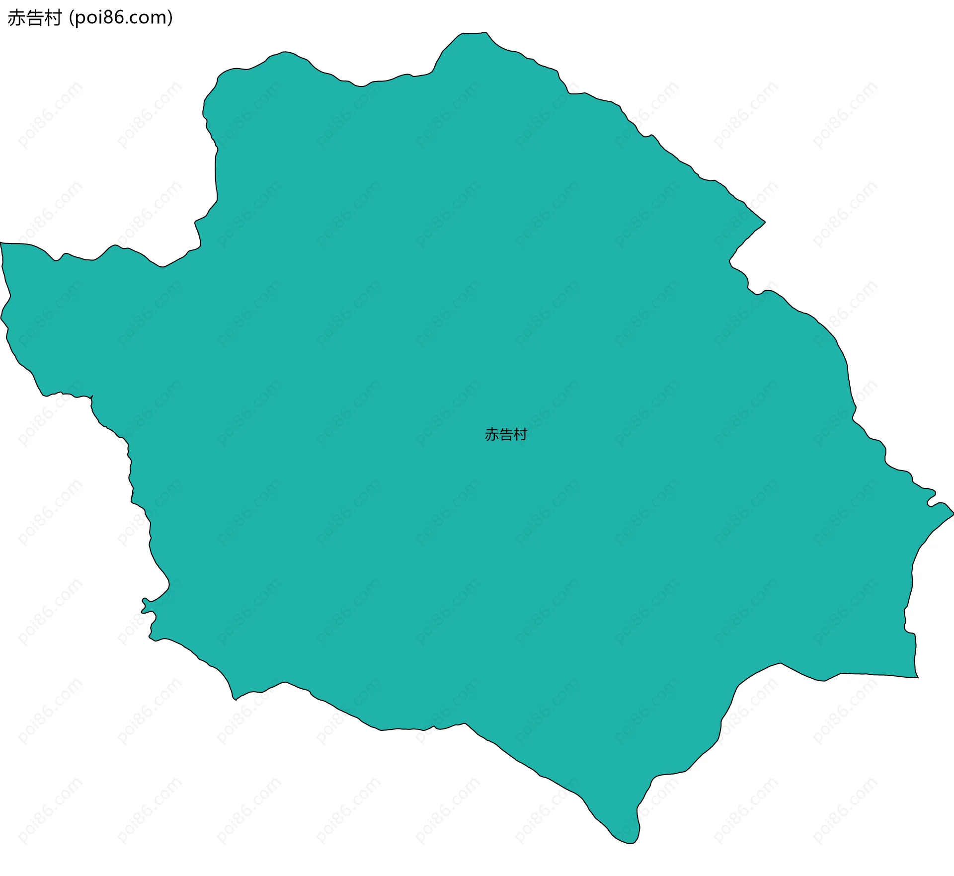 赤告村边界地图