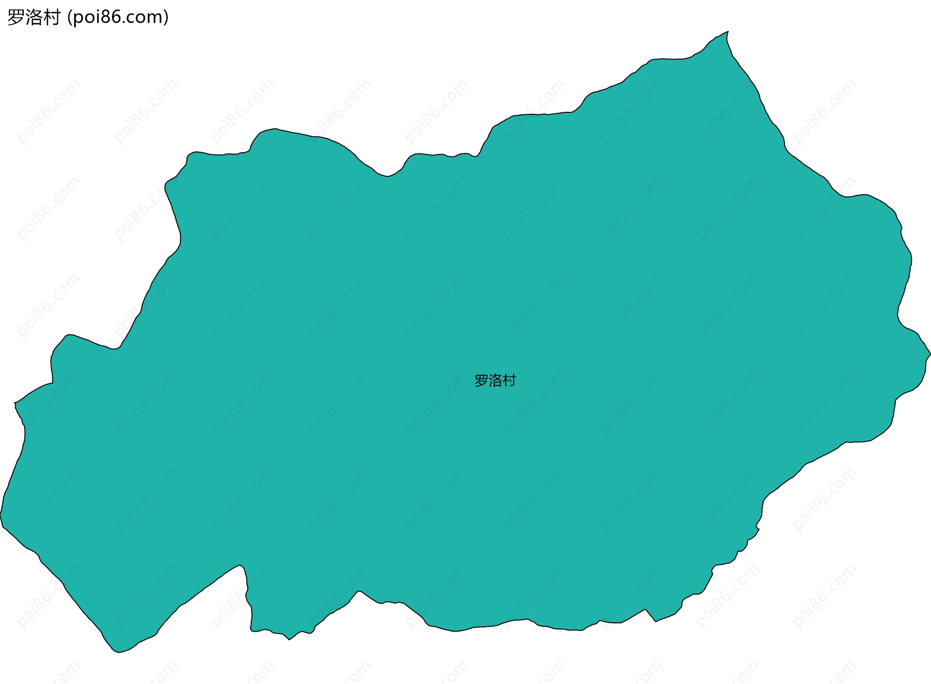 罗洛村边界地图