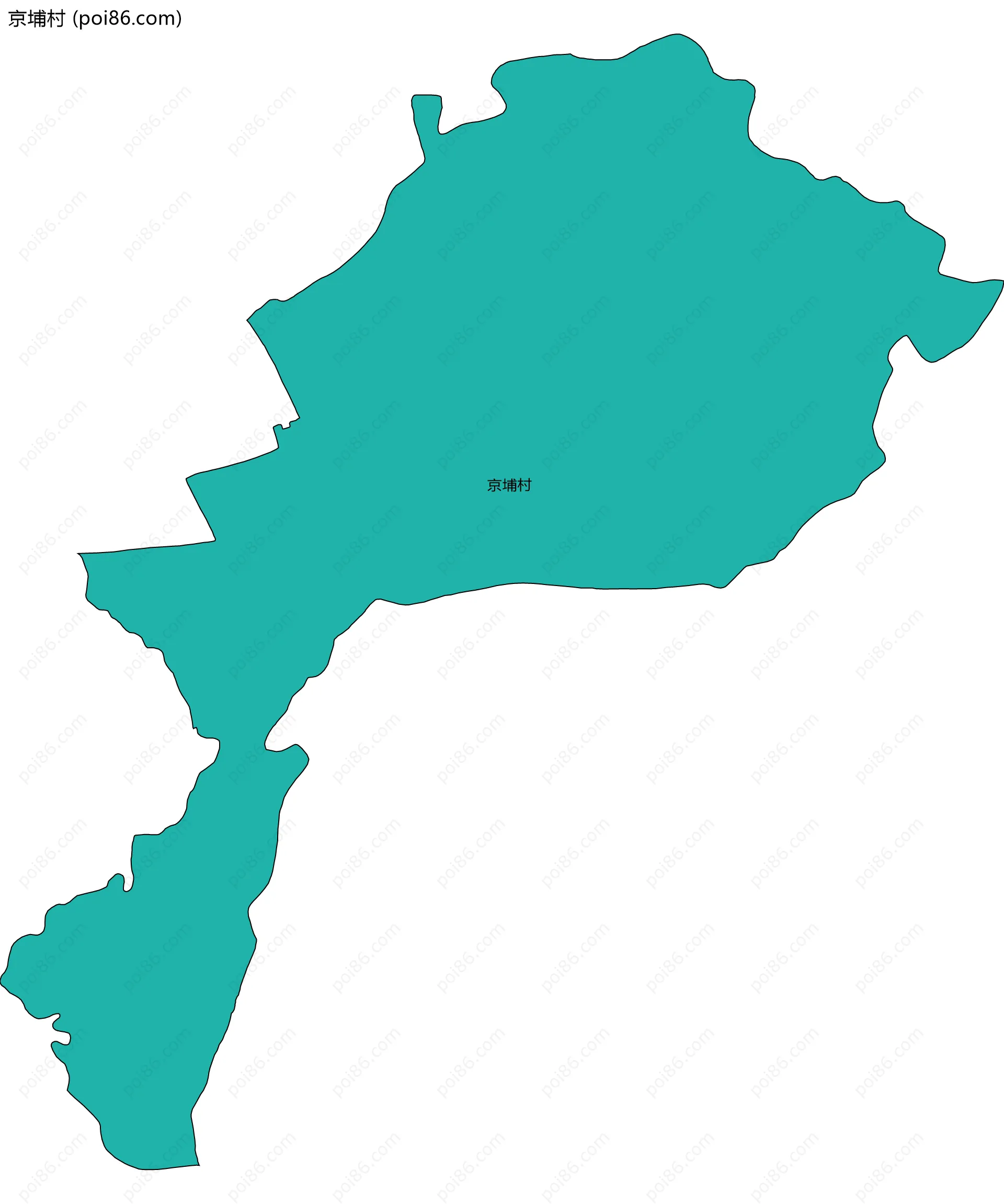 京埔村边界地图