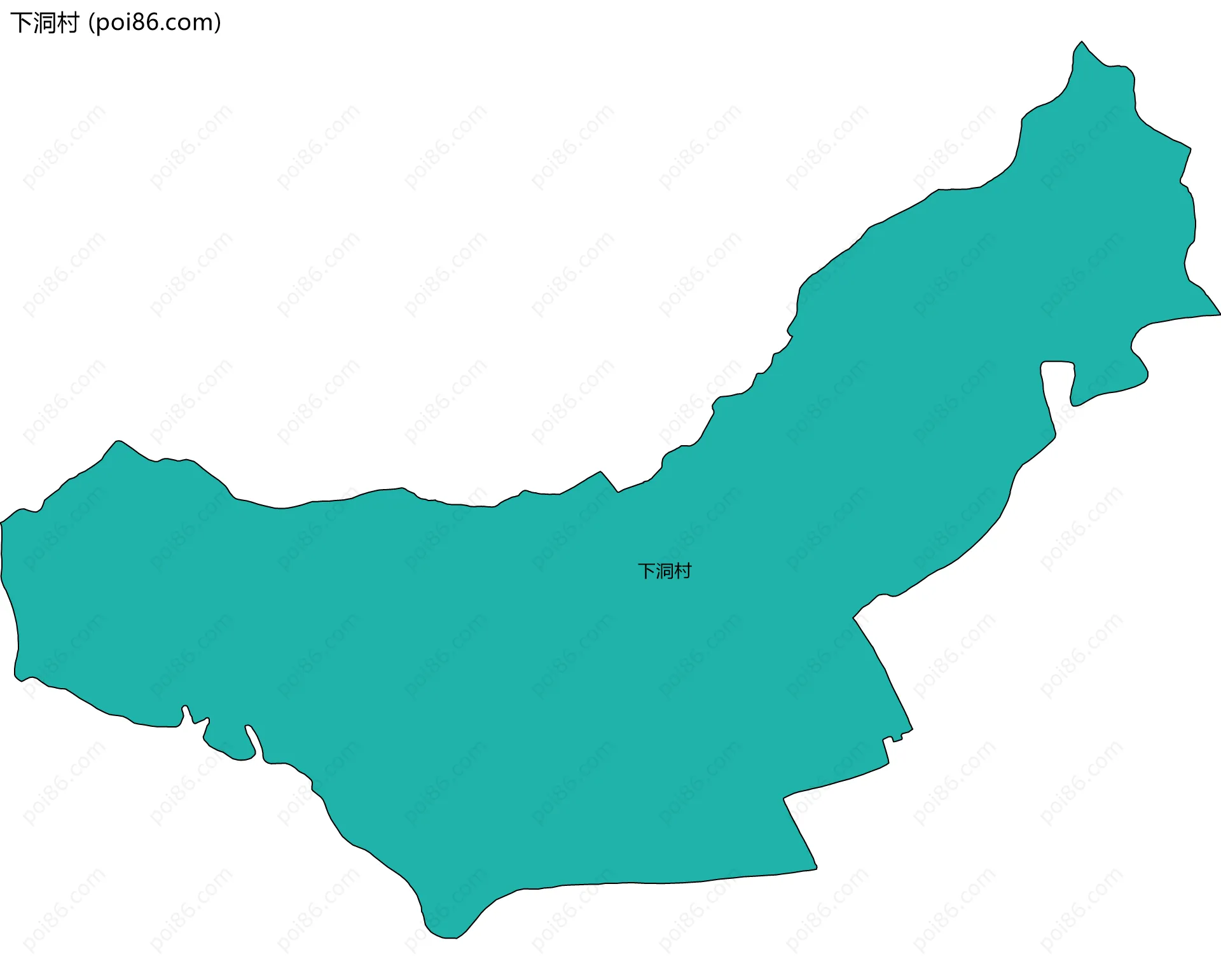 下洞村边界地图