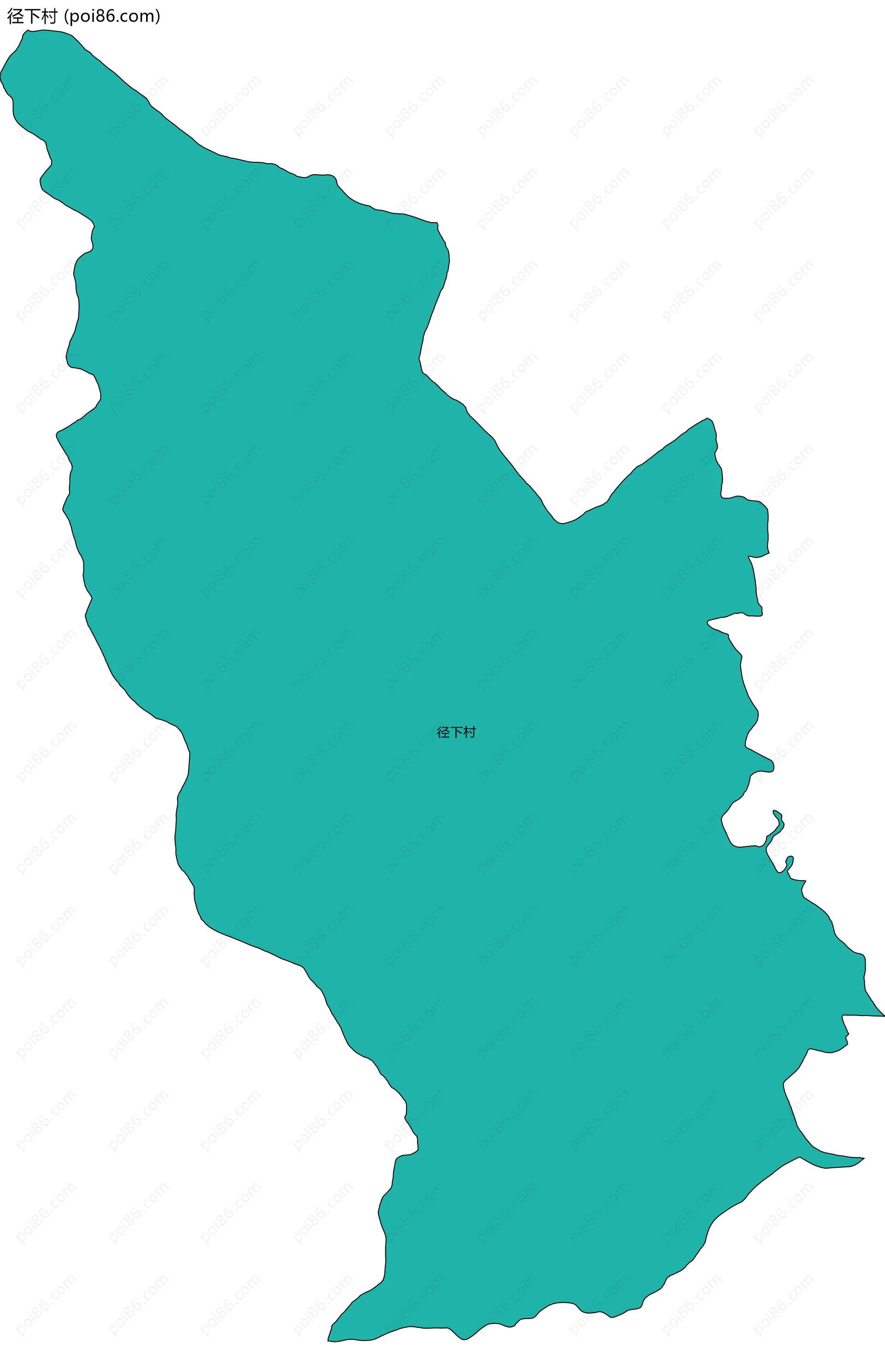 径下村边界地图