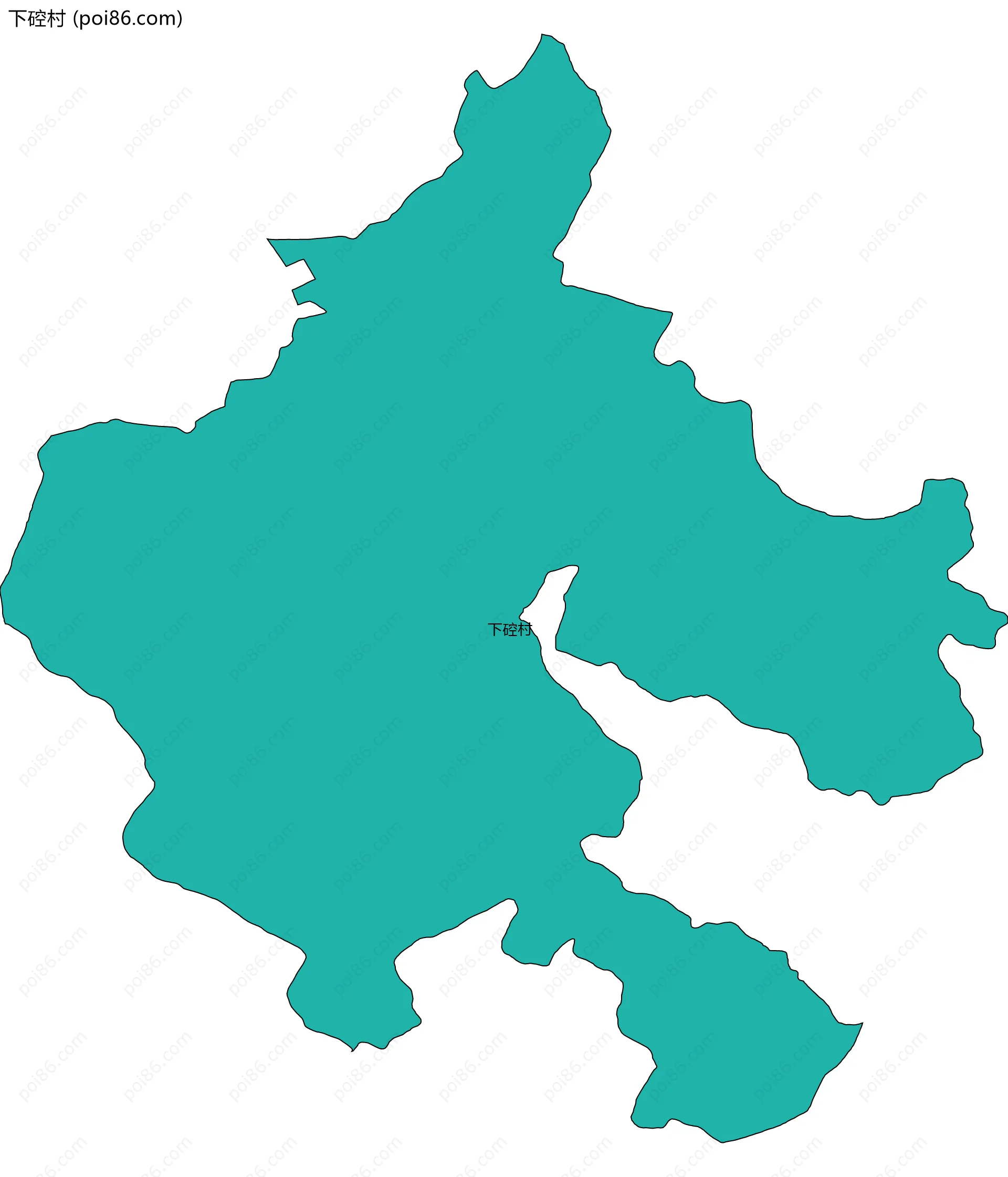 下硿村边界地图