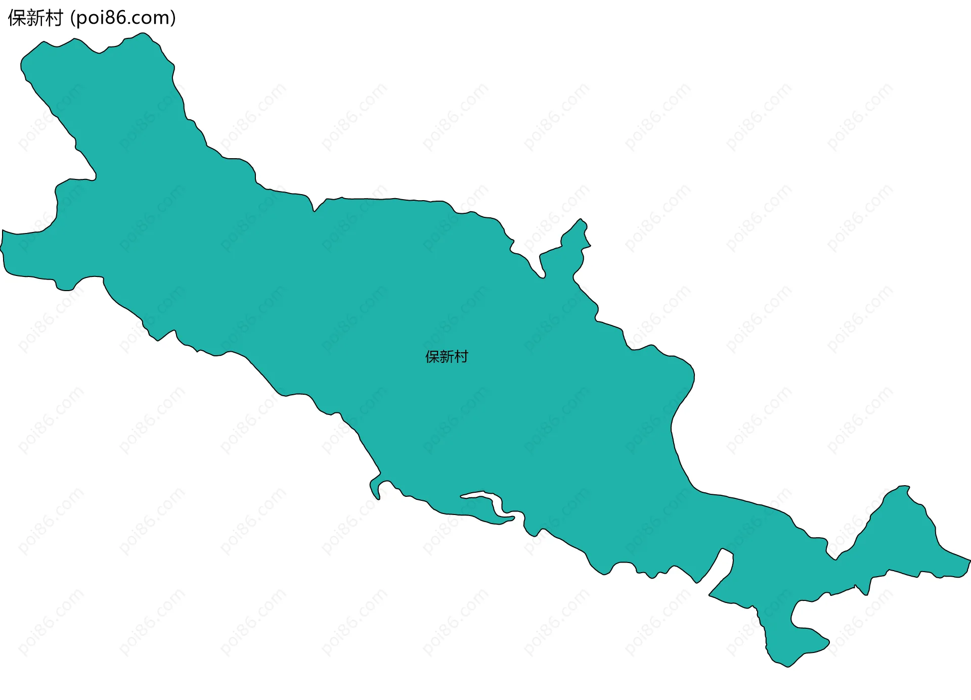 保新村边界地图