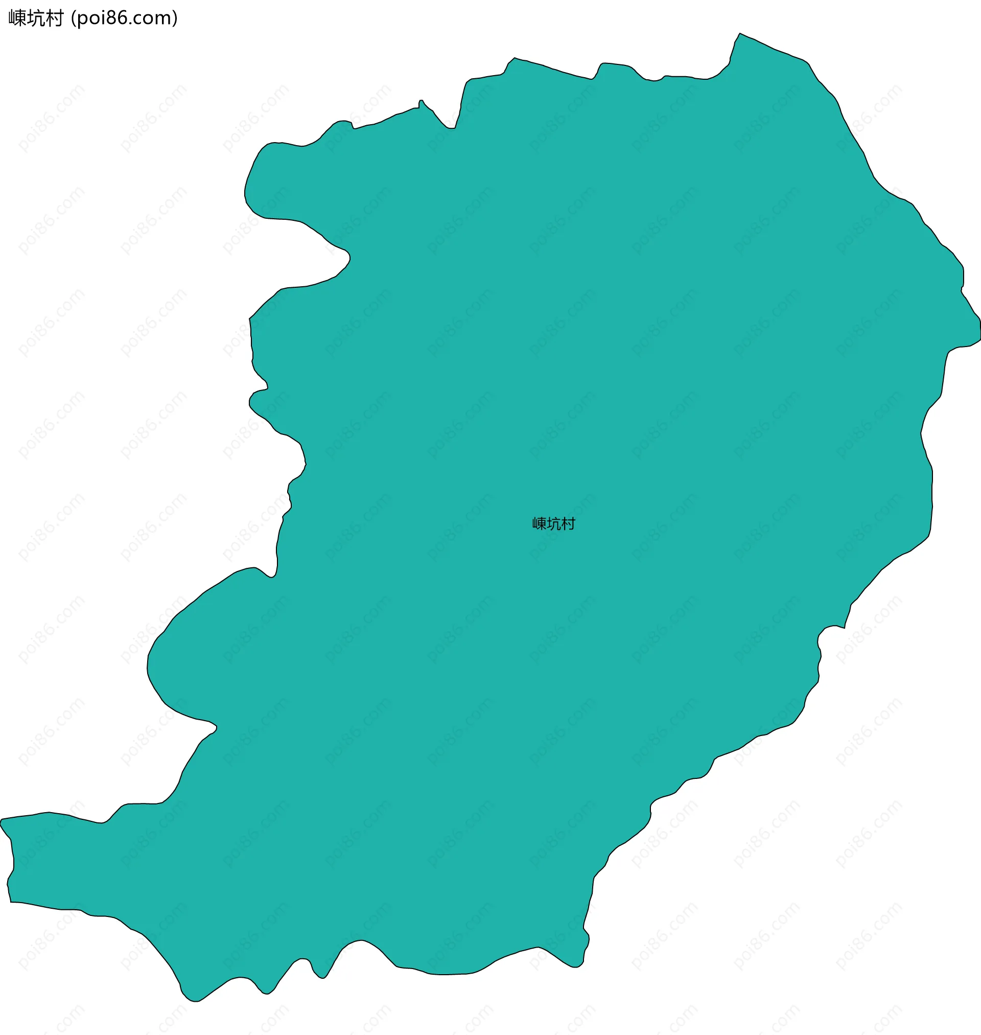 崠坑村边界地图