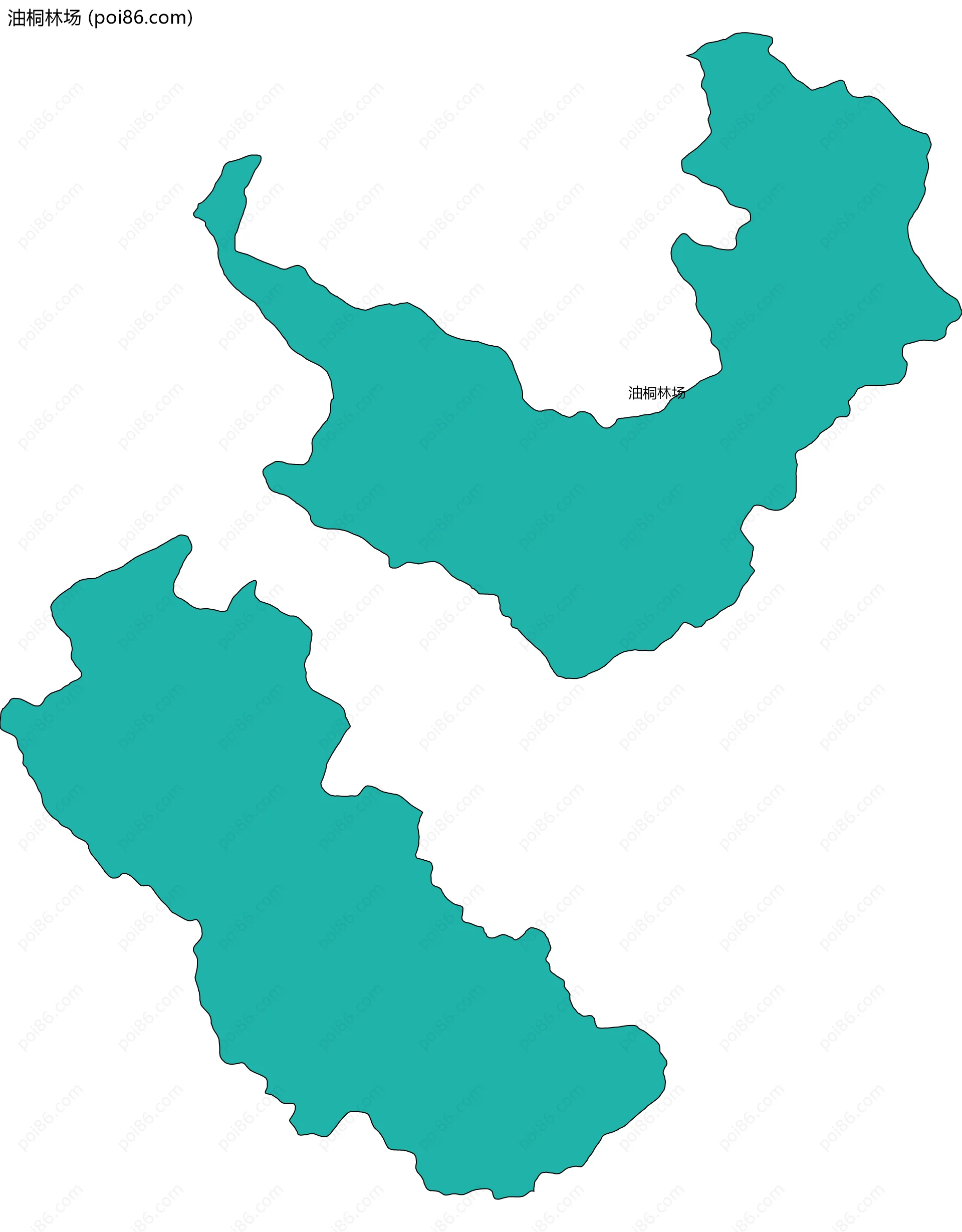 油桐林场边界地图