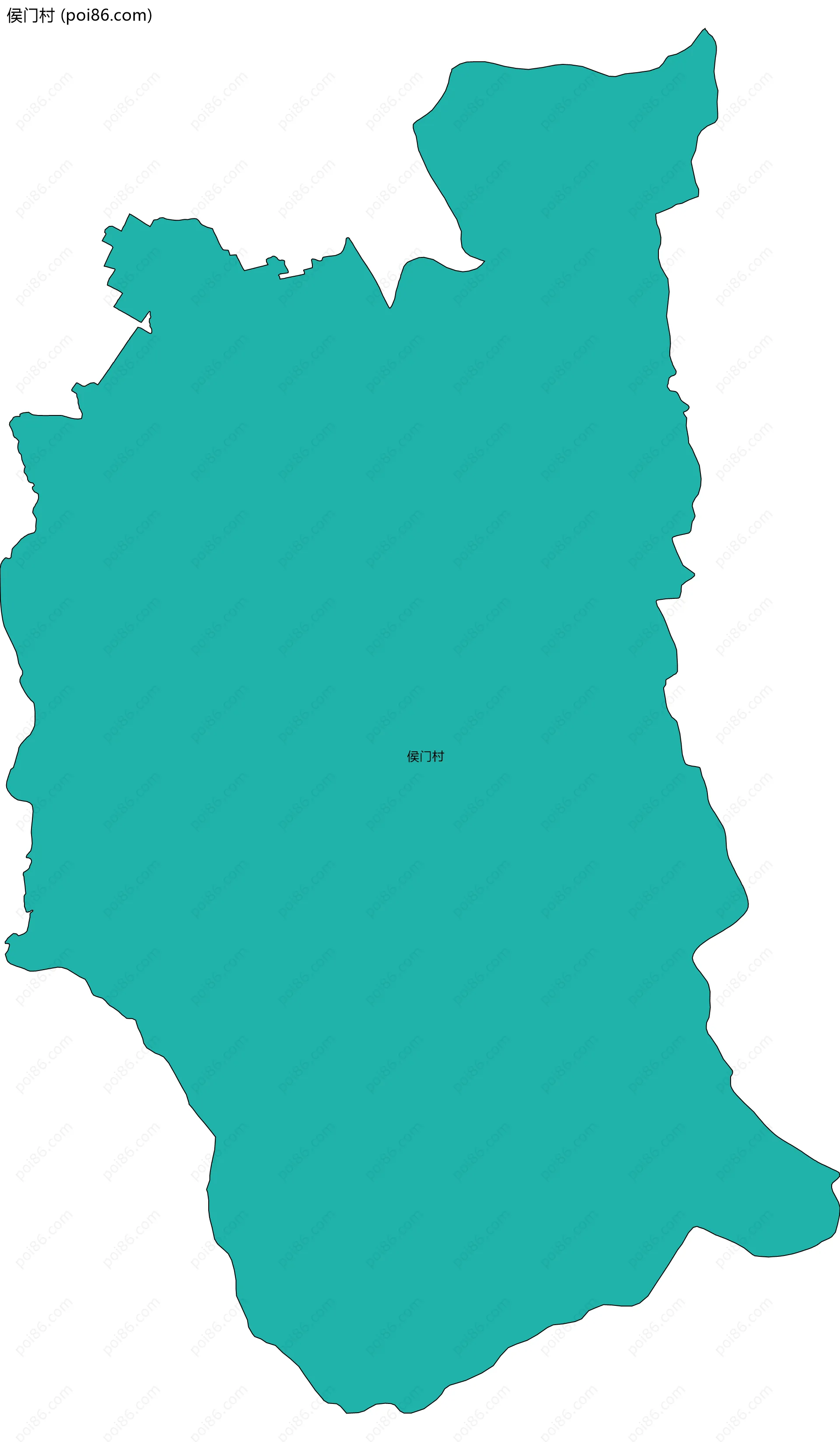 侯门村边界地图