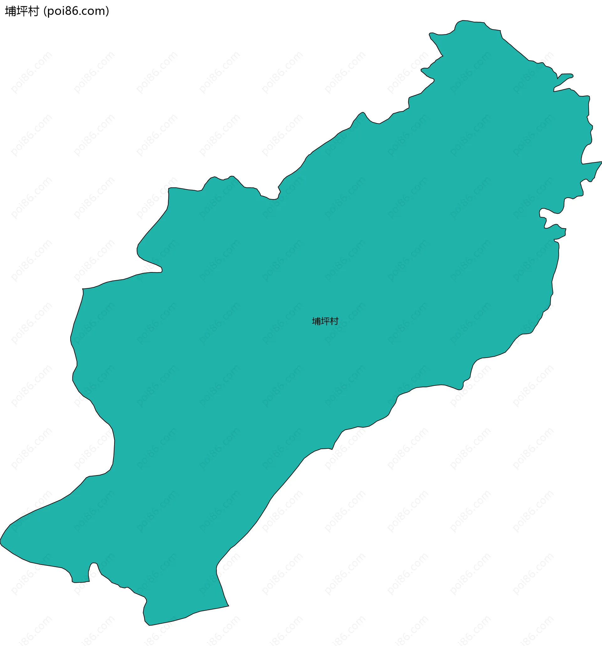 埔坪村边界地图