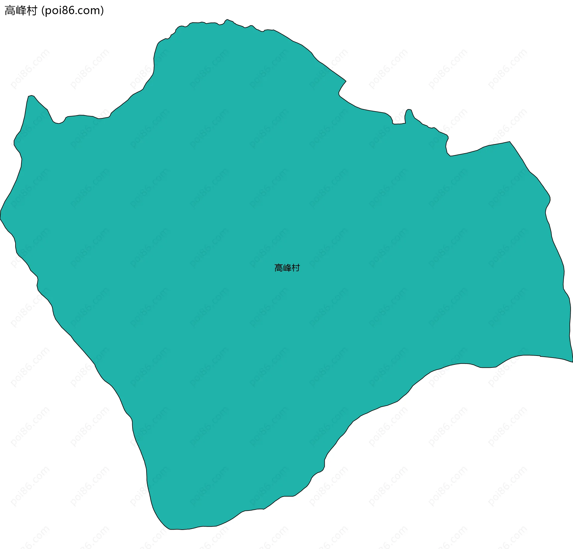 高峰村边界地图