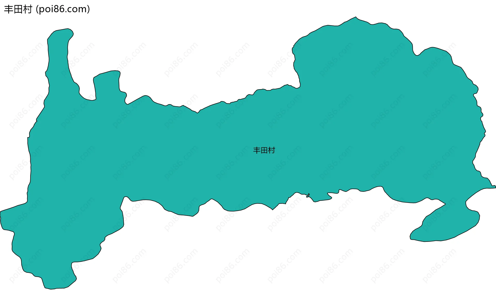 丰田村边界地图